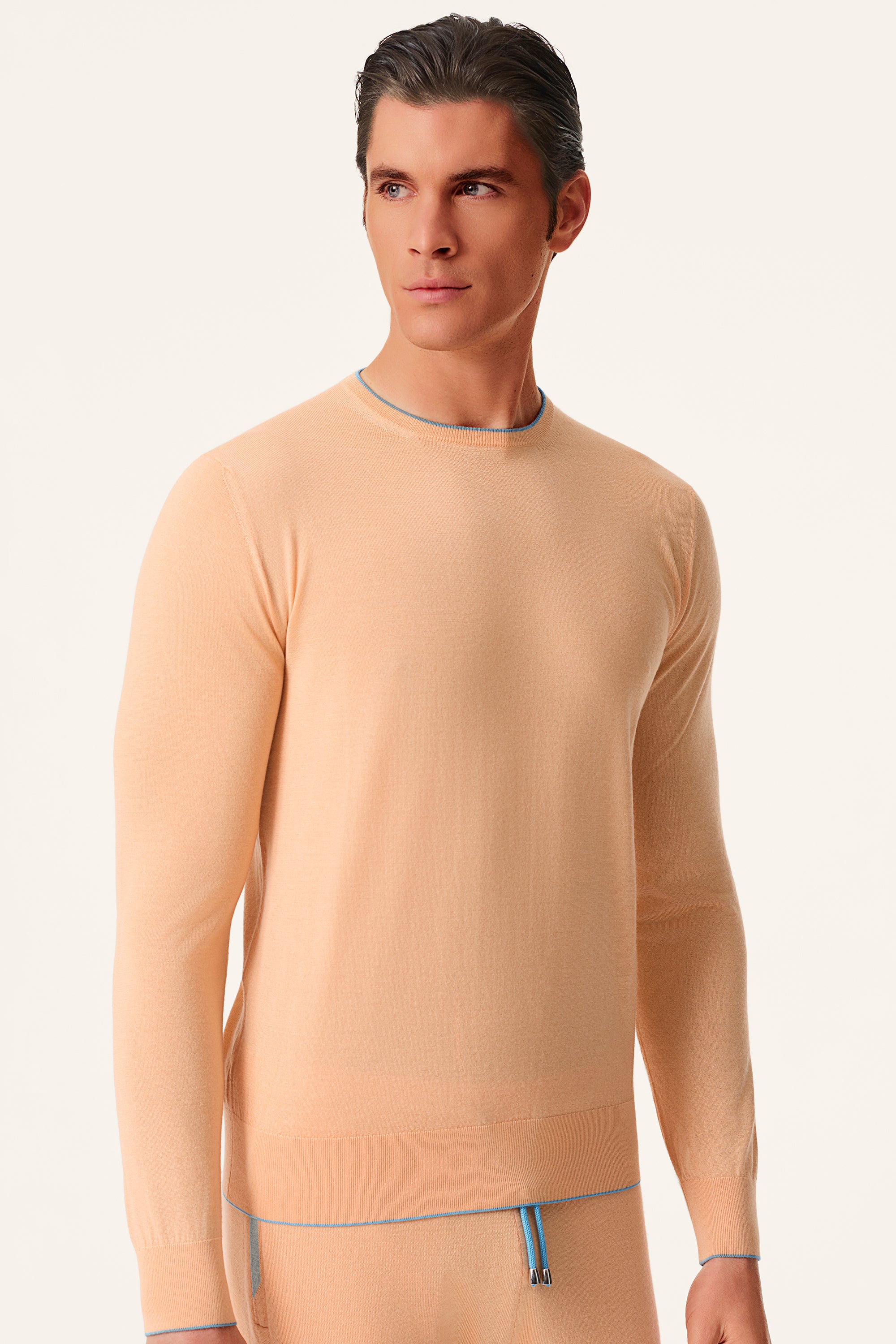 Pull GIROCOLLO avec liseré contrastant