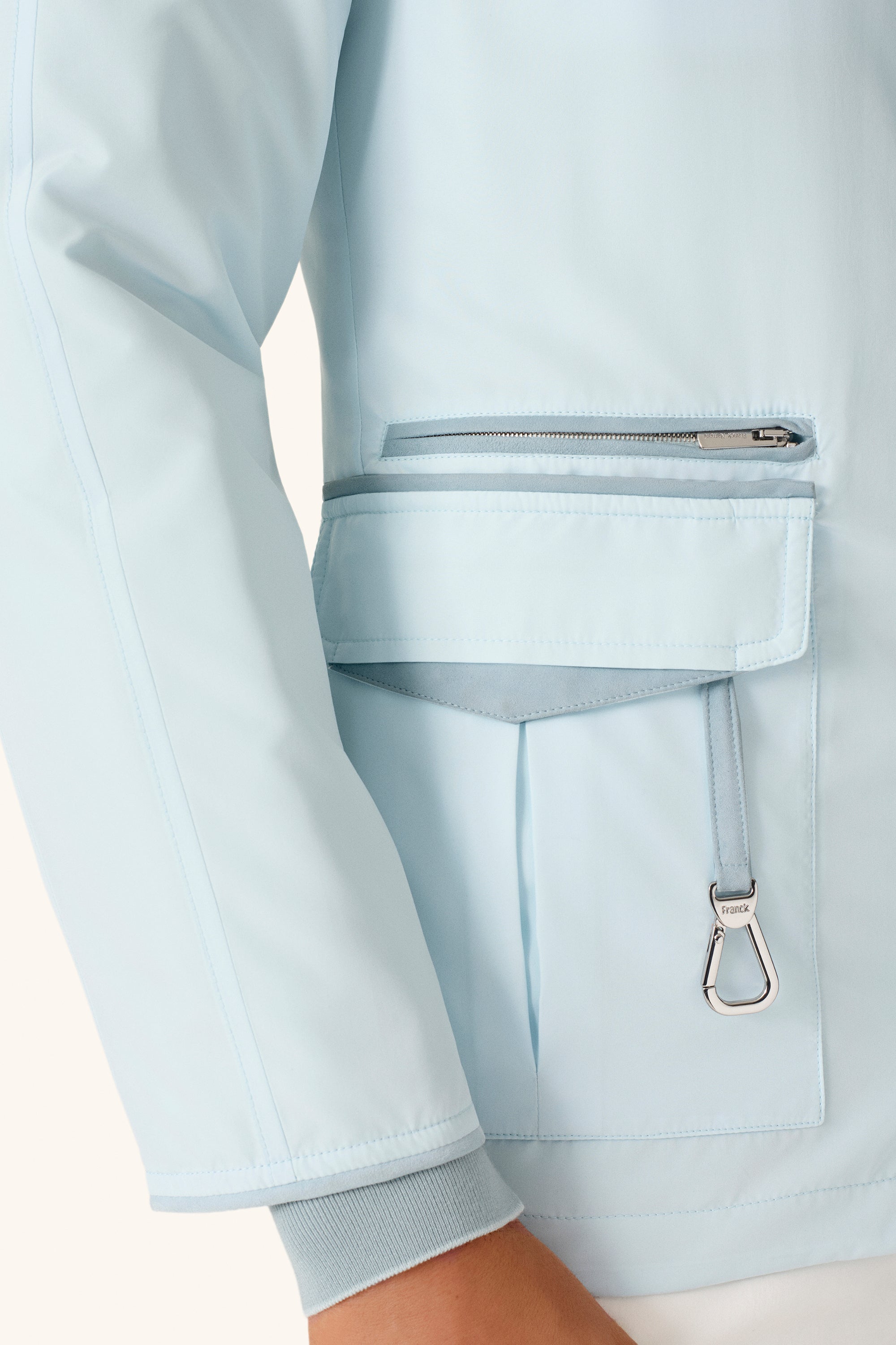 TOM reversible ultra-light silk nylon parka
