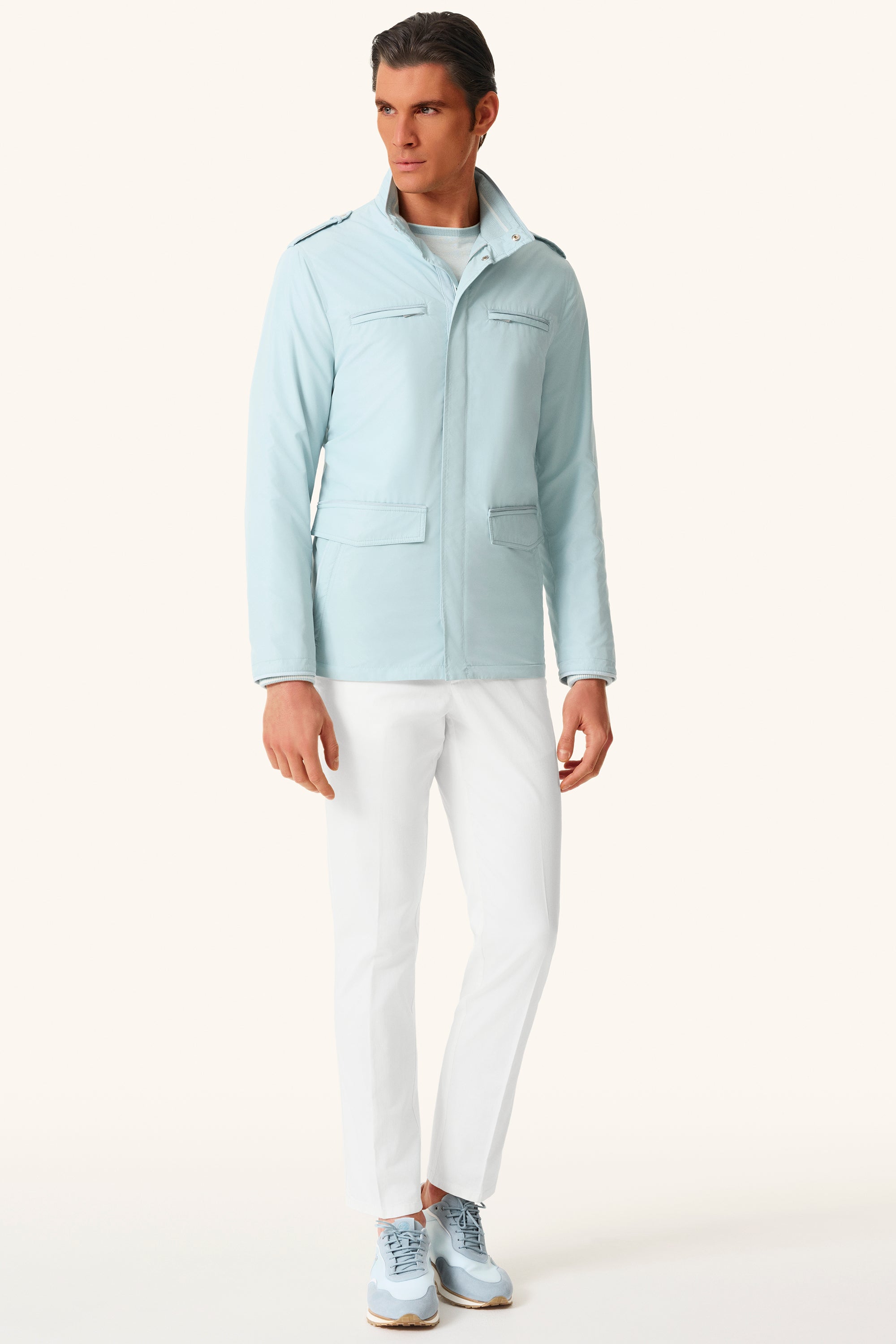 DONALD ultra-light silk nylon parka
