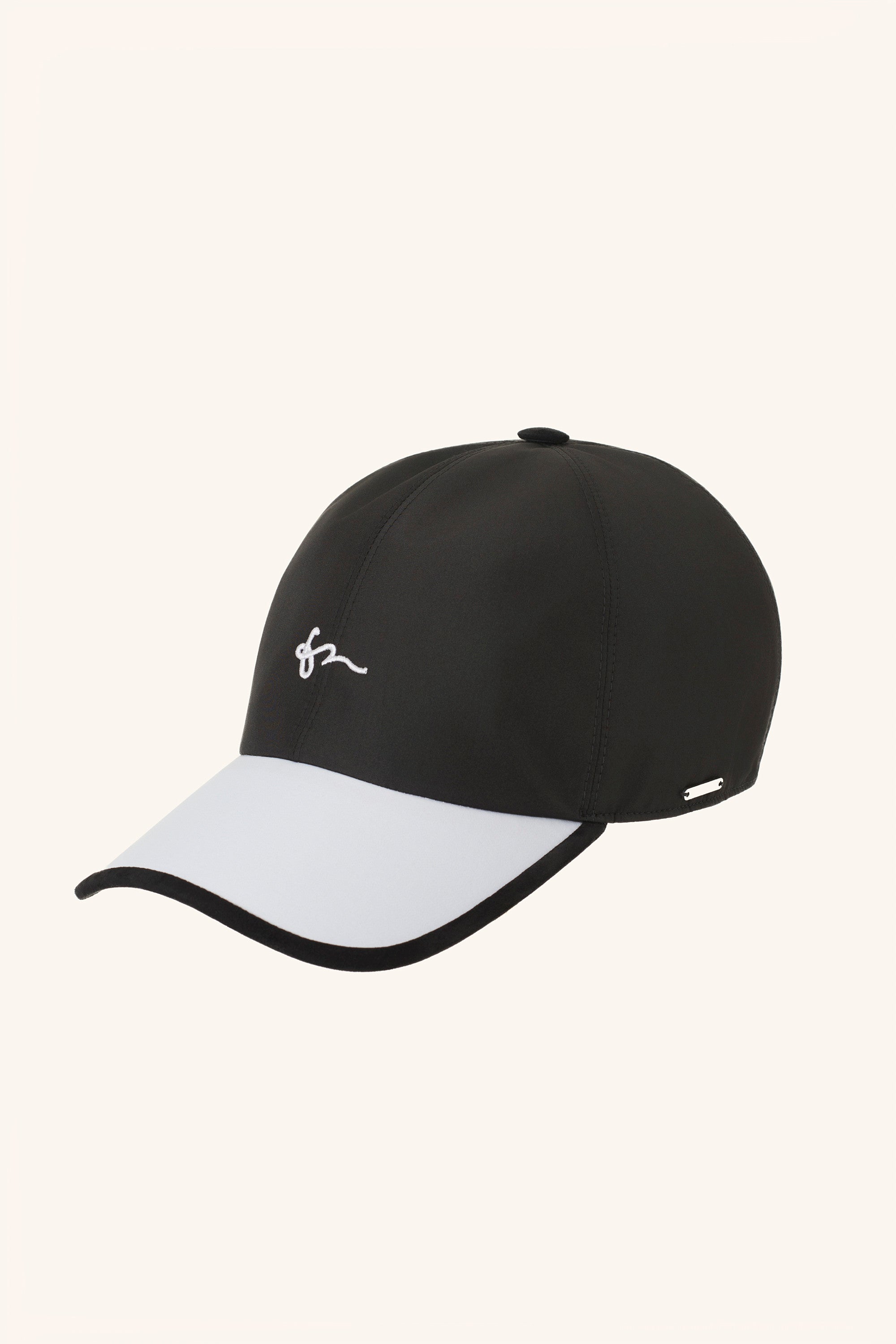 Casquette bicolore en silk nylon ultra-light et suède BASEBALL
