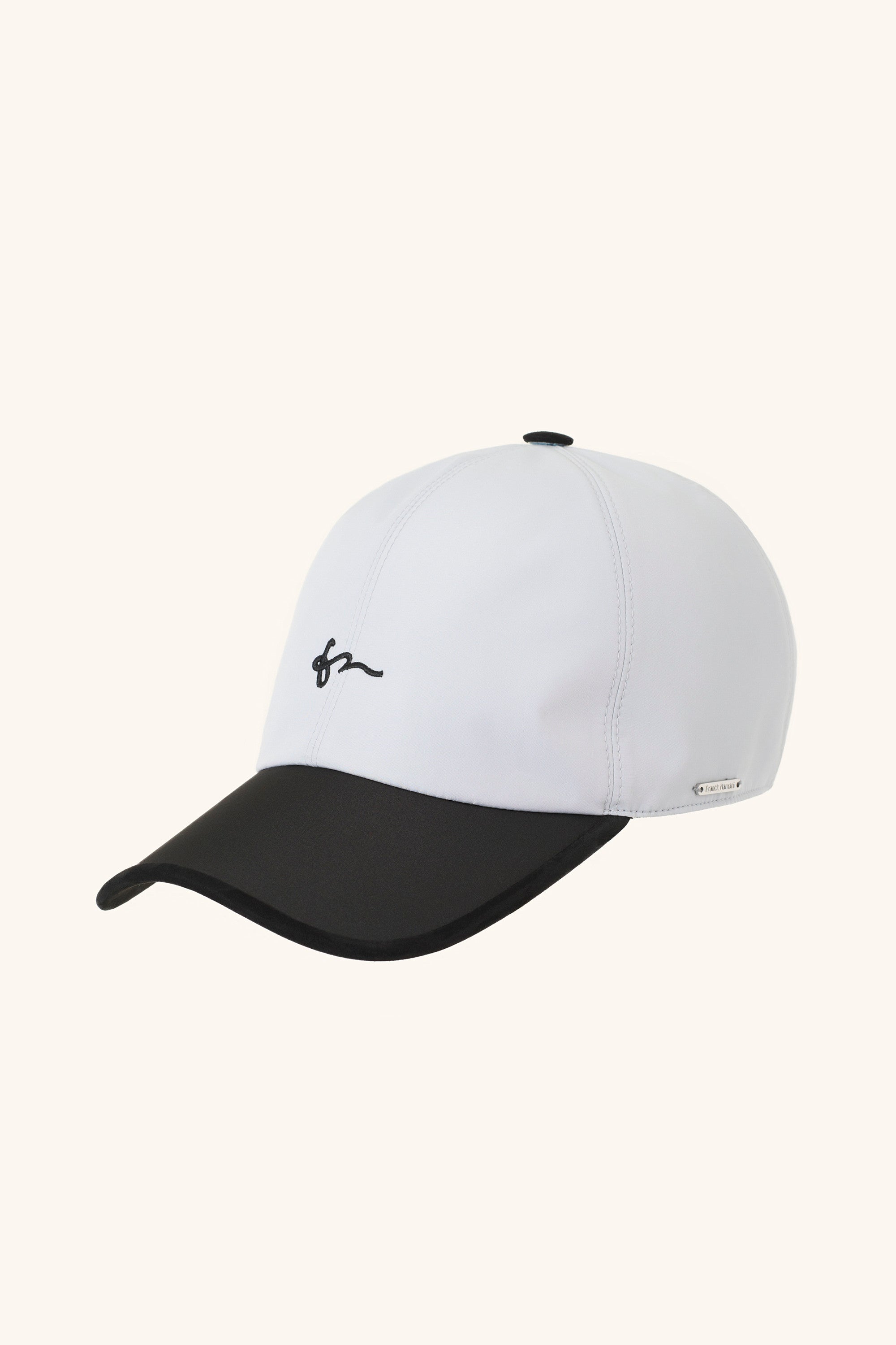 Casquette bicolore en silk nylon ultra-light et suède BASEBALL