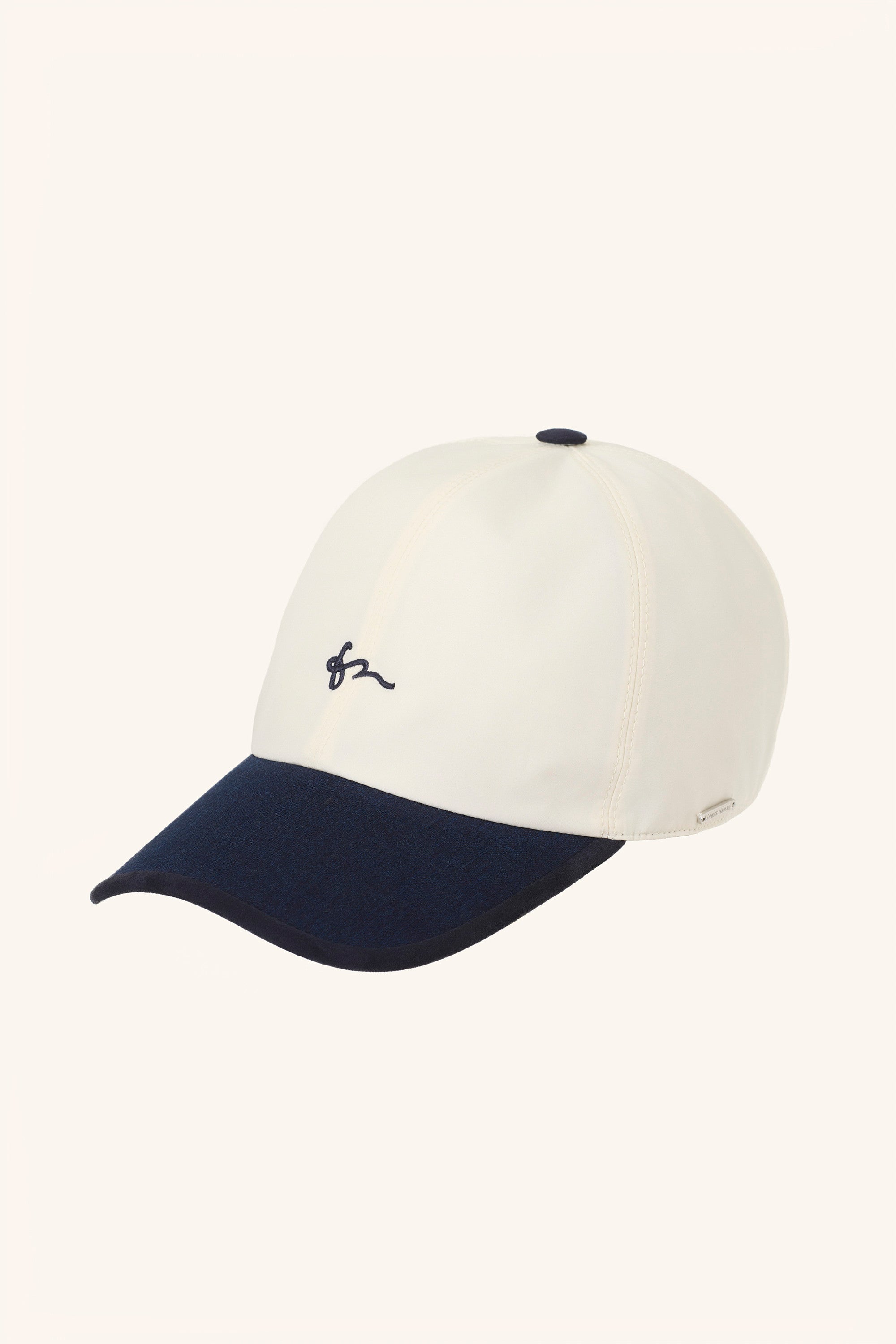 Casquette en silk nylon ultra-light, jean & suède BASEBALL