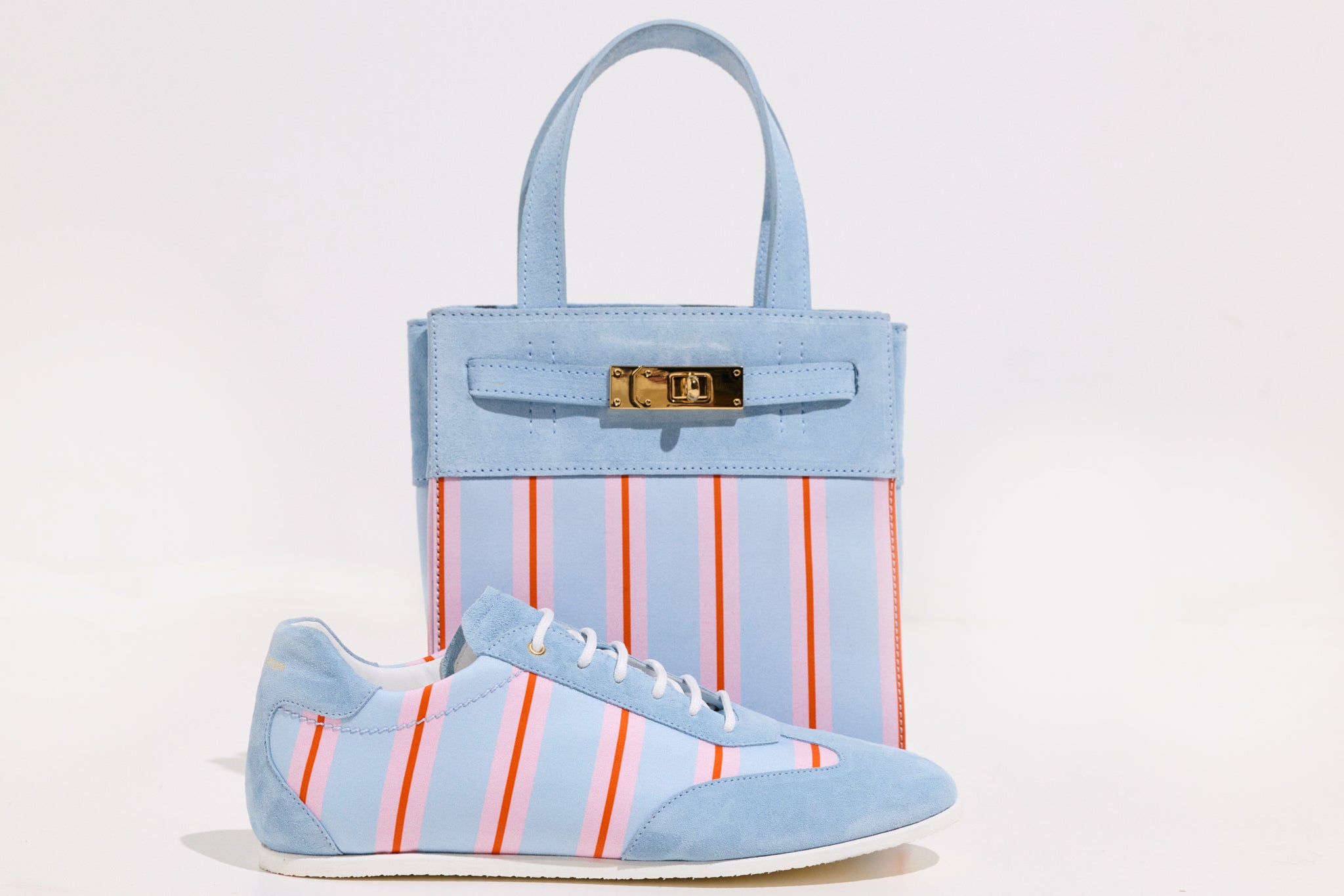 Sneakers en suède et textile LADY RIO