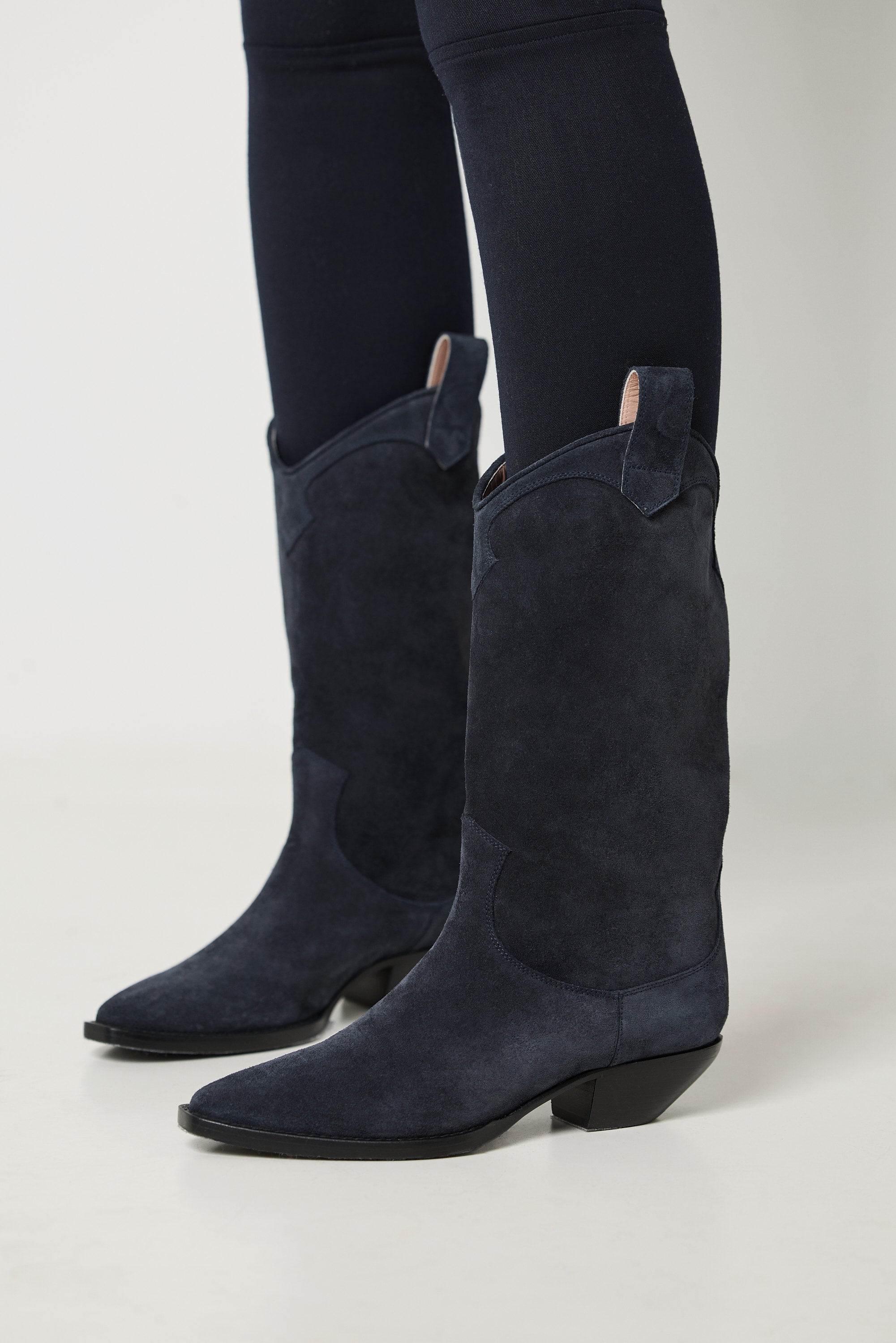Bottes Western en suède