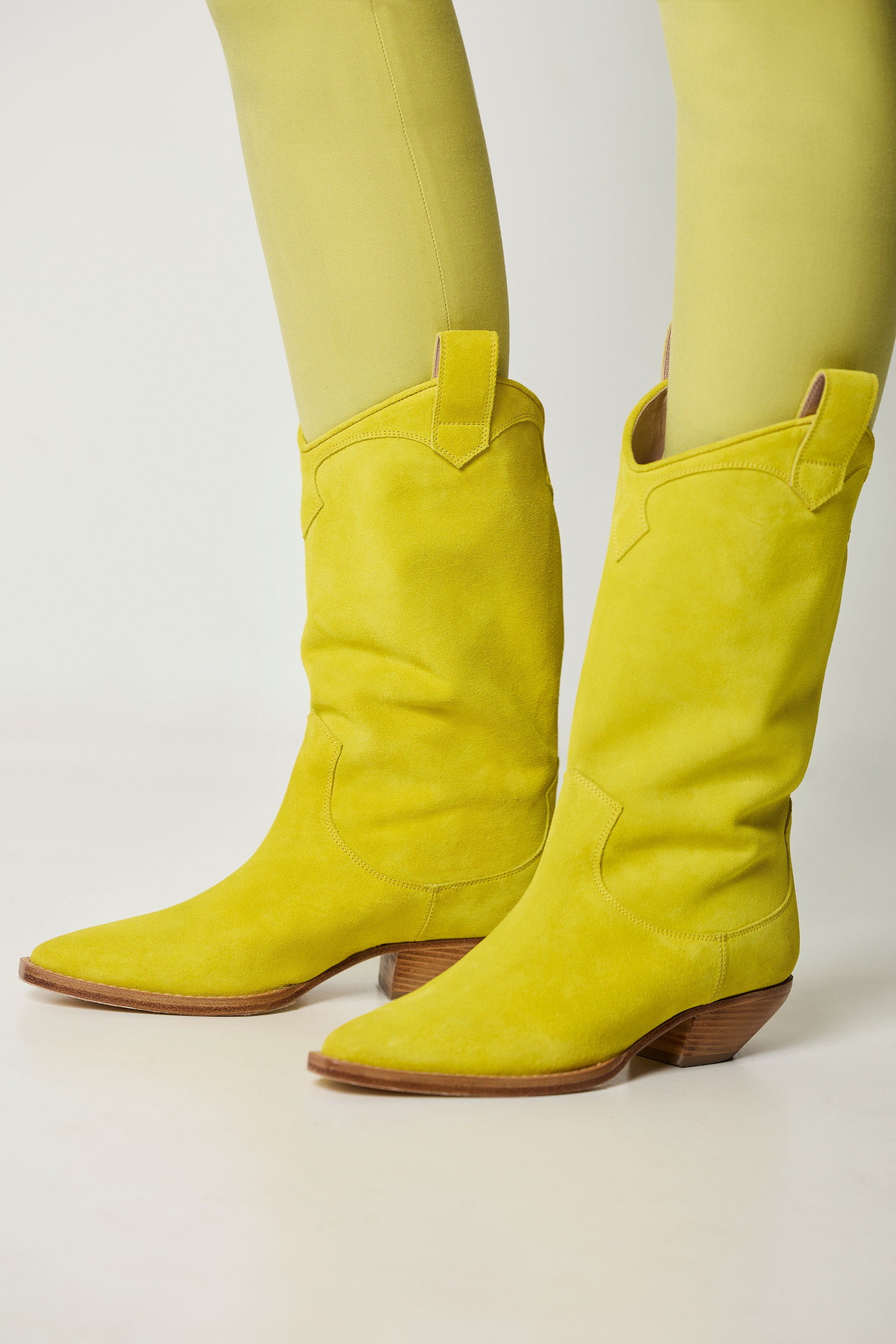 Bottes Western en suède