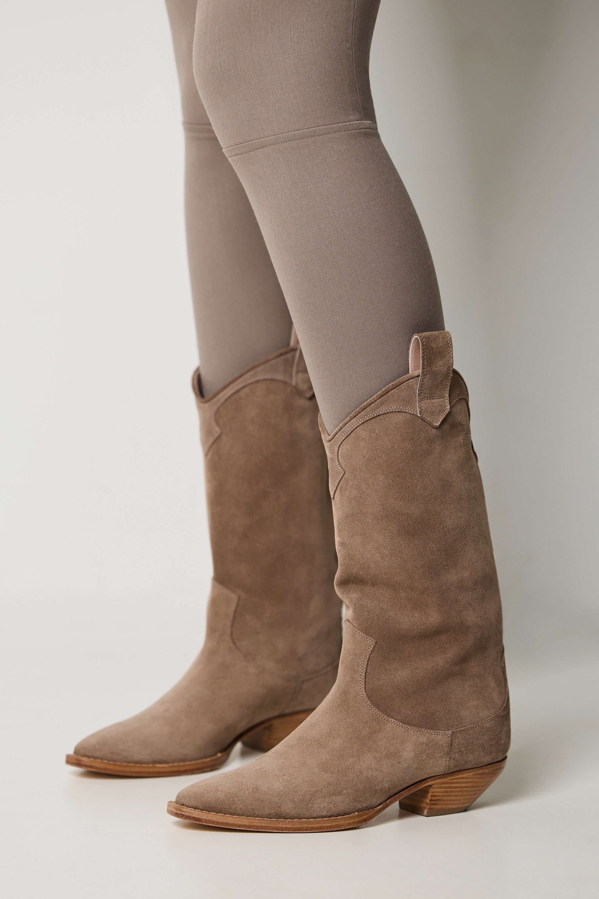 Bottes Western en suède