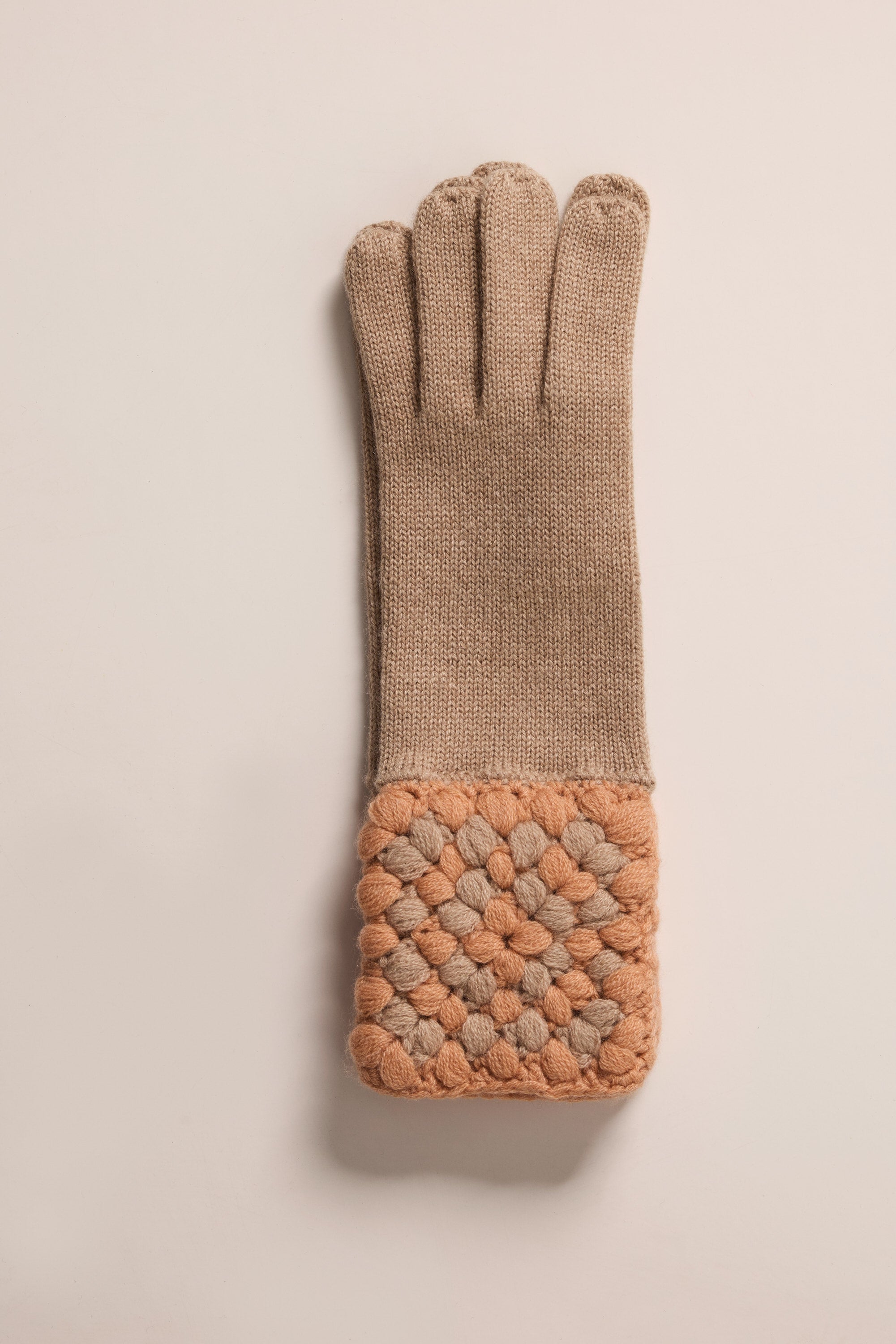 Gants en cachemire crochet