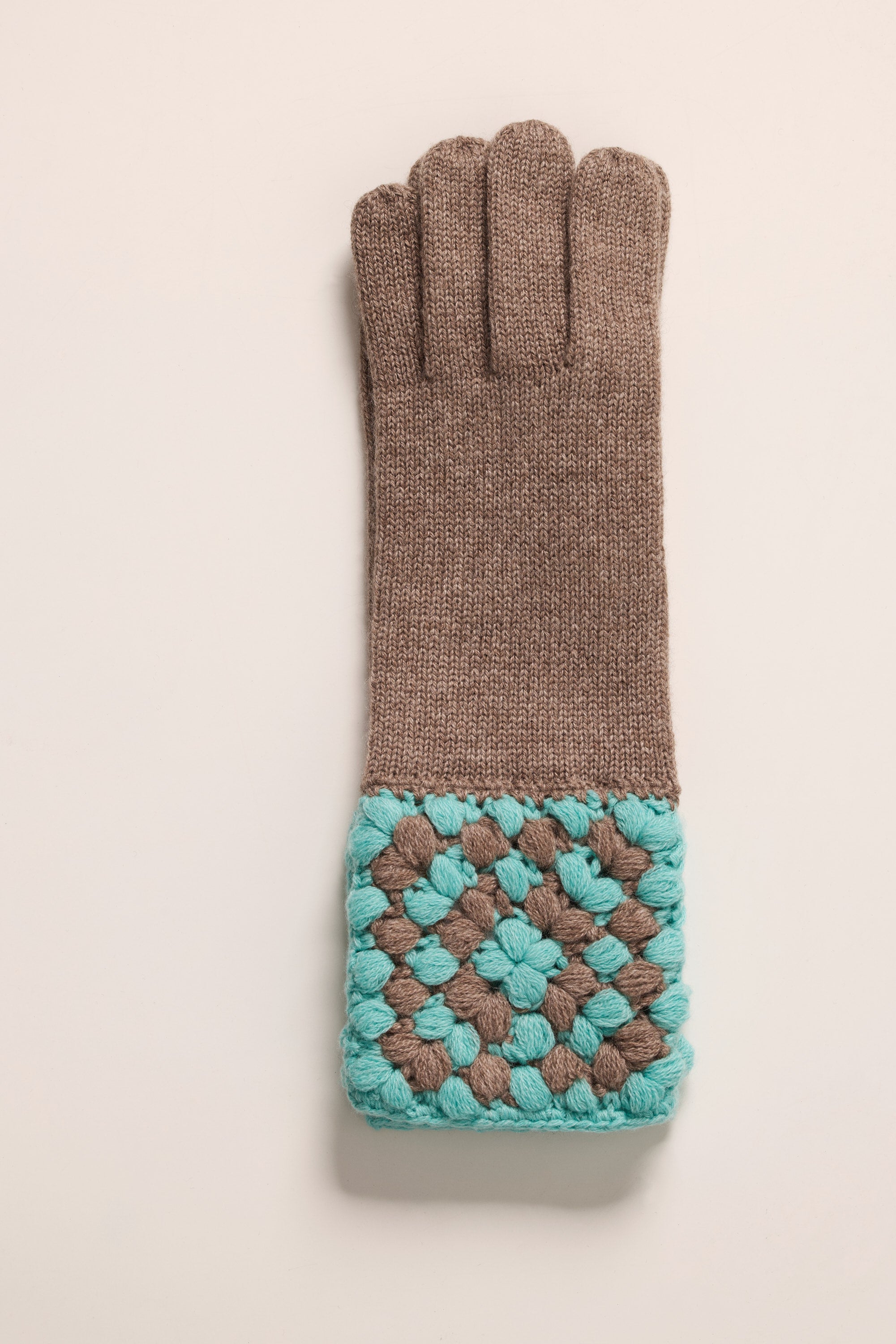 Gants en cachemire crochet