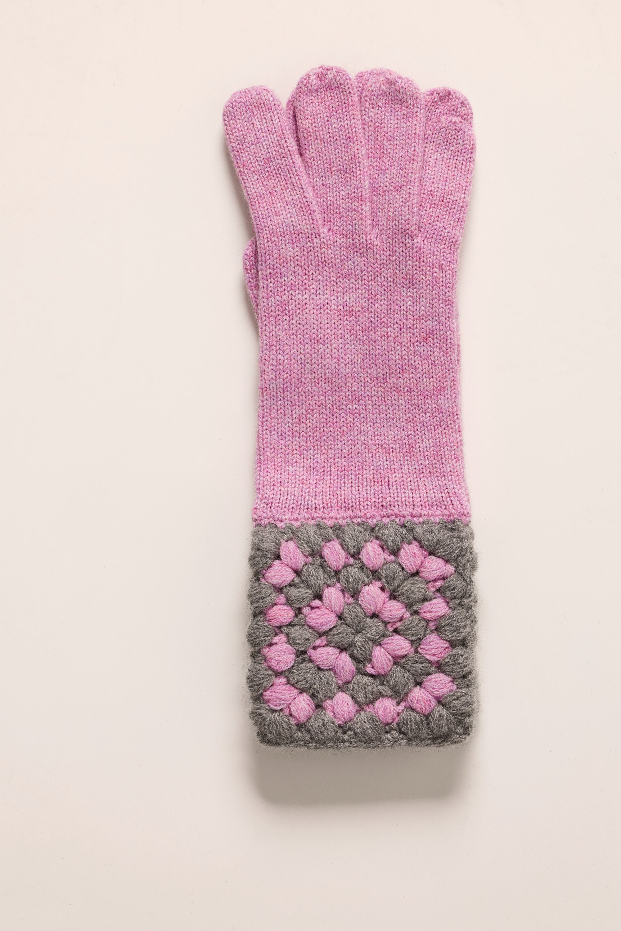 Gants en cachemire crochet