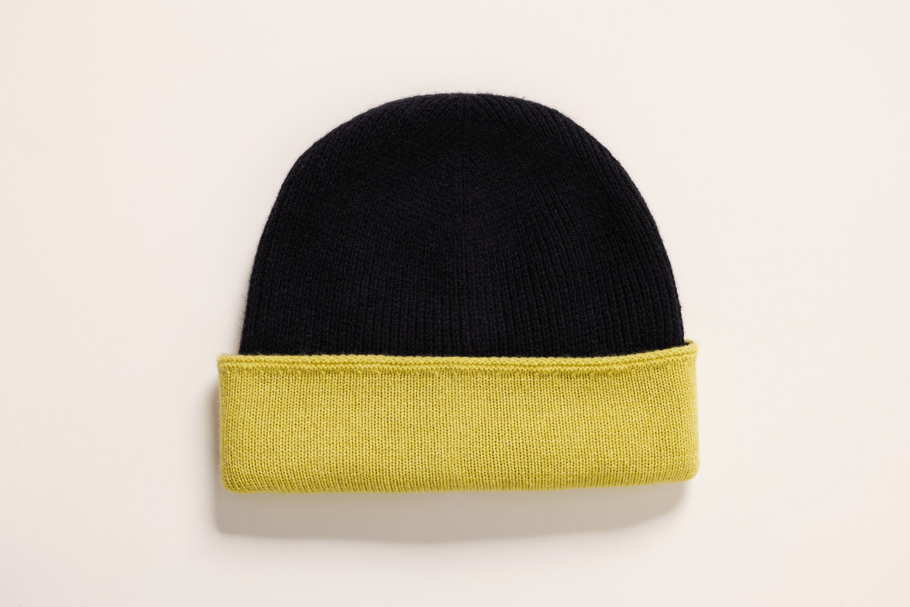 Bonnet bicolore en cachemire BOY