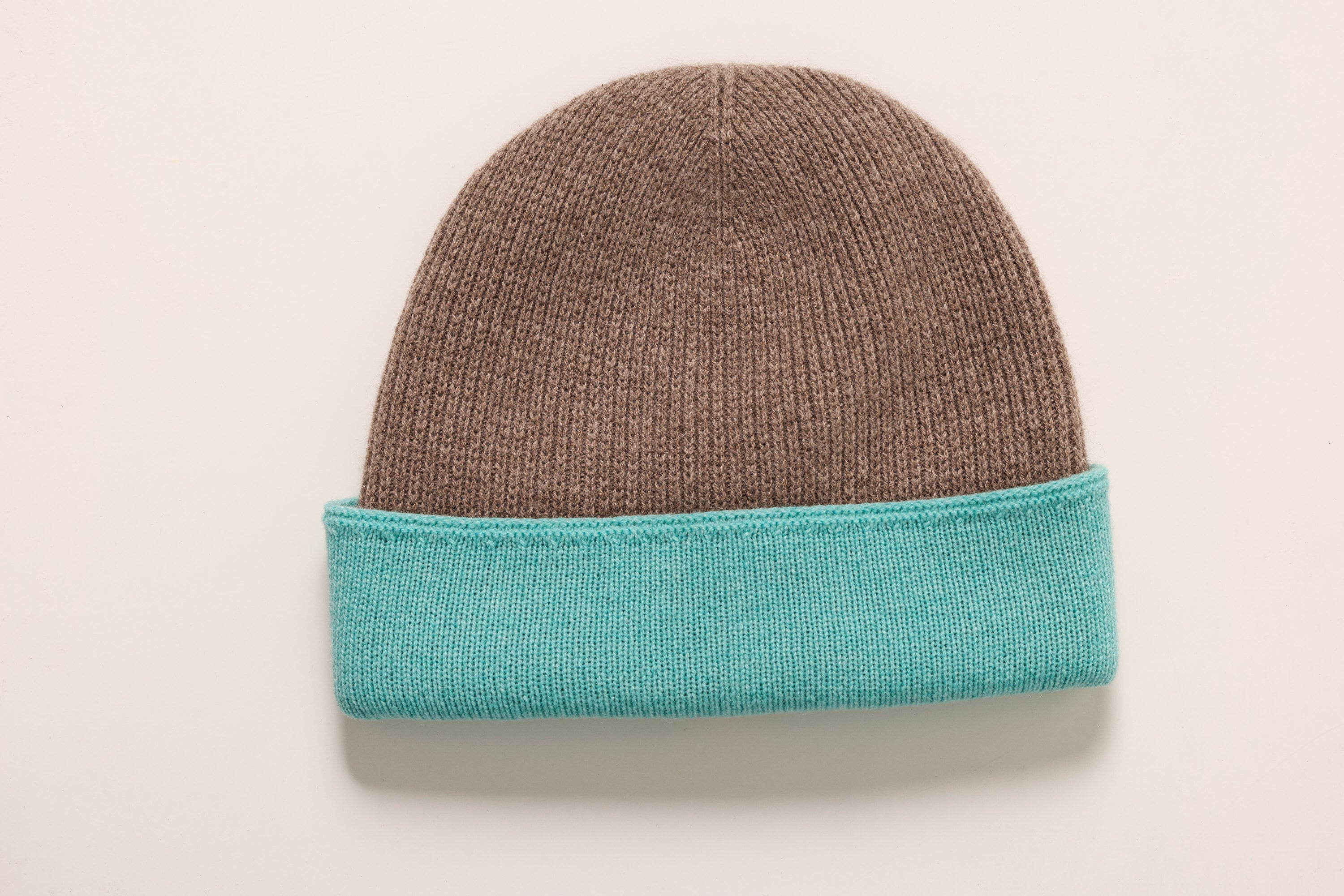 Bonnet bicolore en cachemire BOY