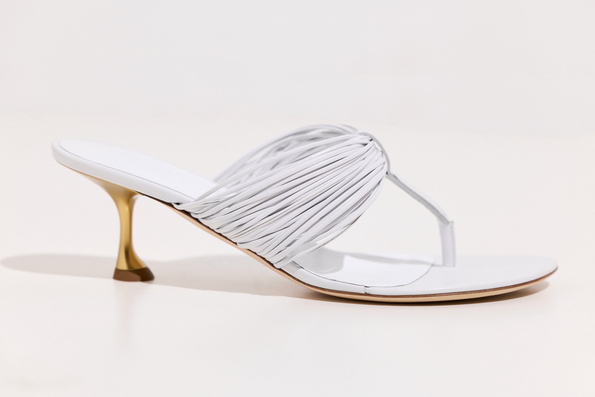 Sandale Lanières en cuir nappa