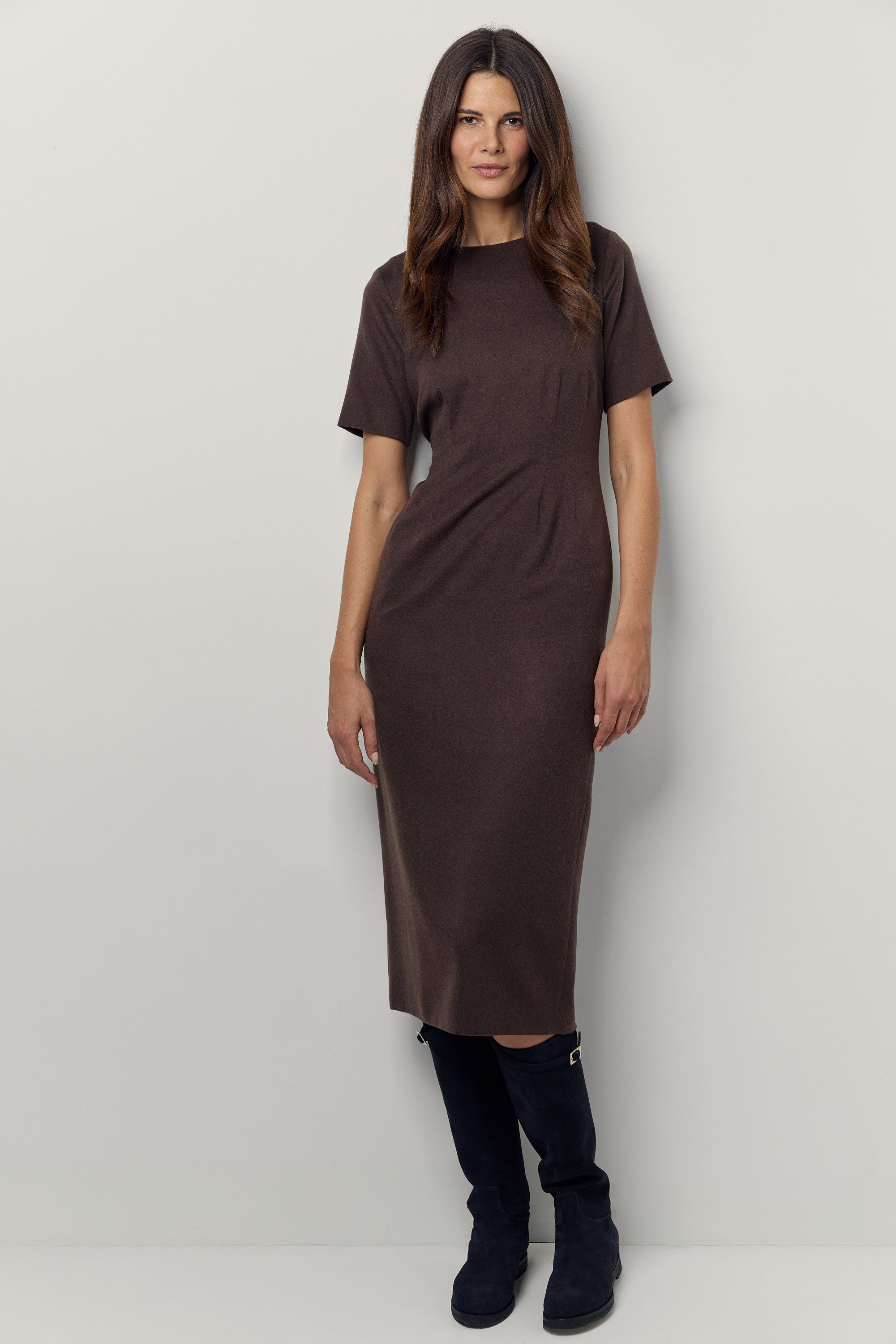 Piuma cashmere pencil dress