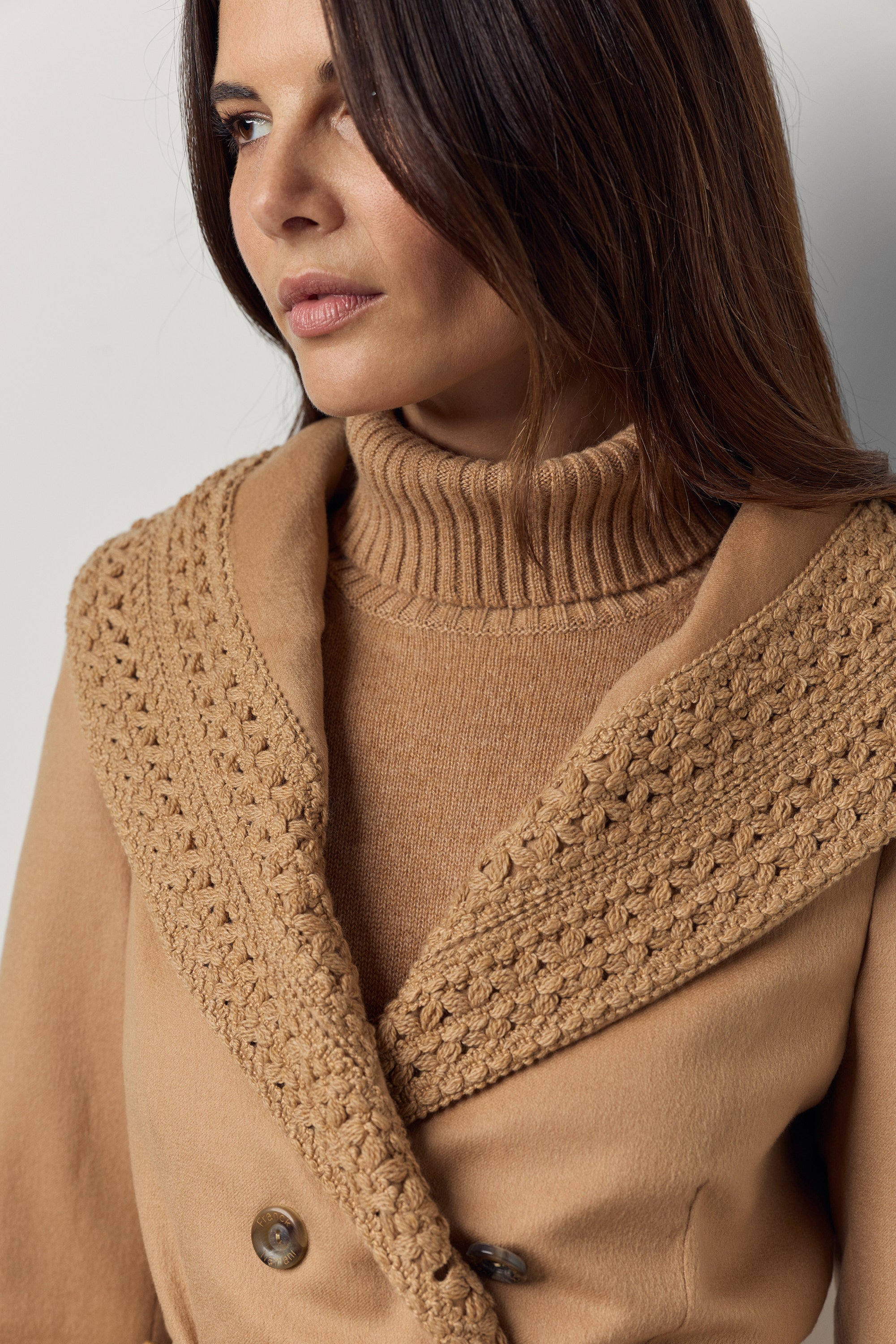 Veste à passementerie en cachemire piuma