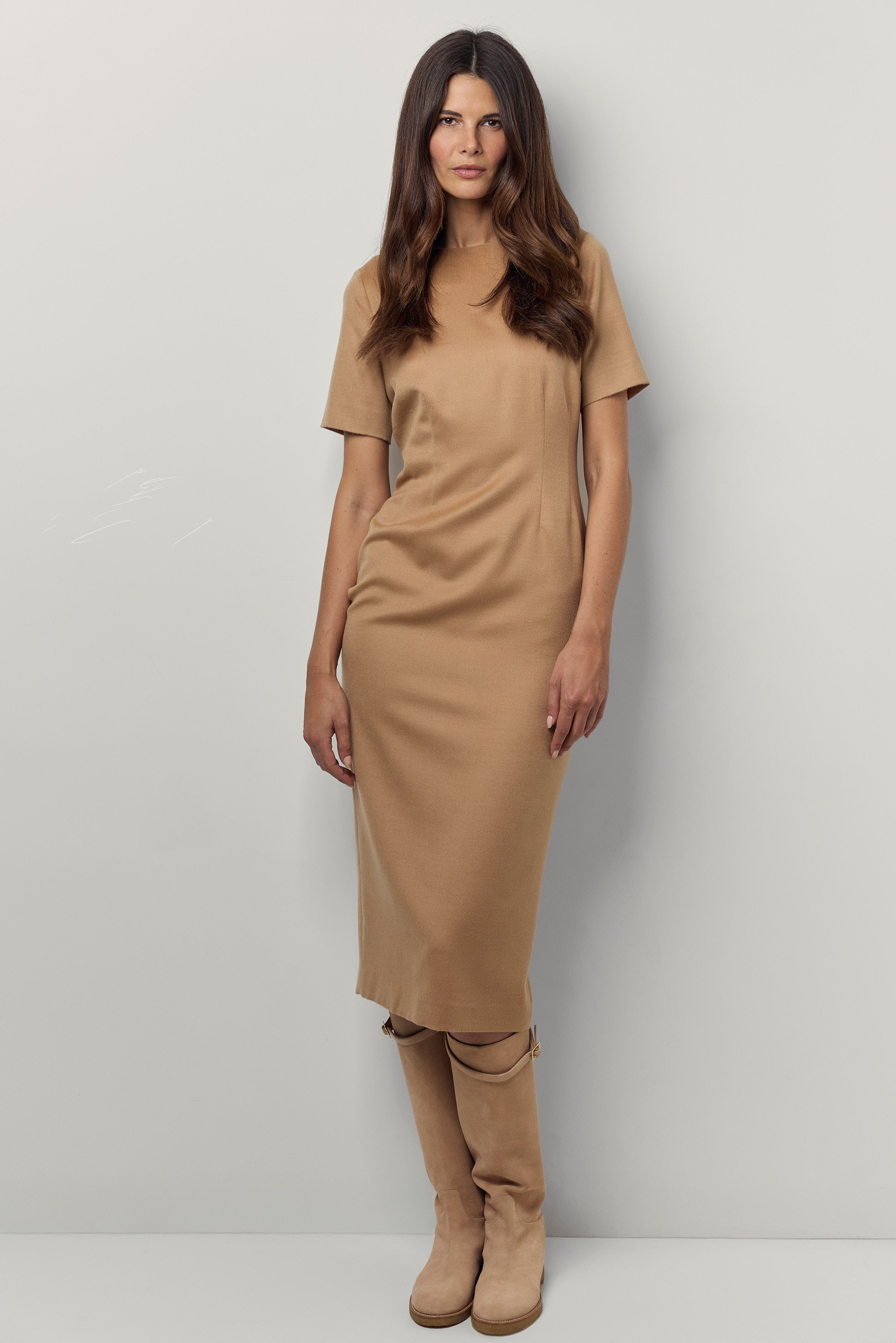 Piuma cashmere pencil dress