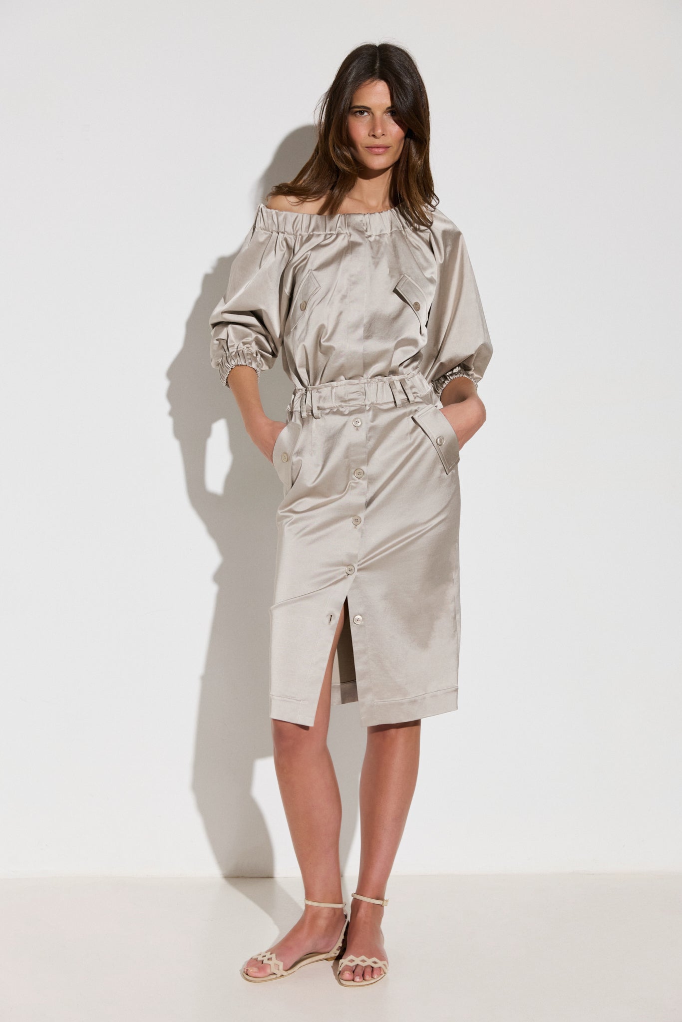 Robe midi MILITARE