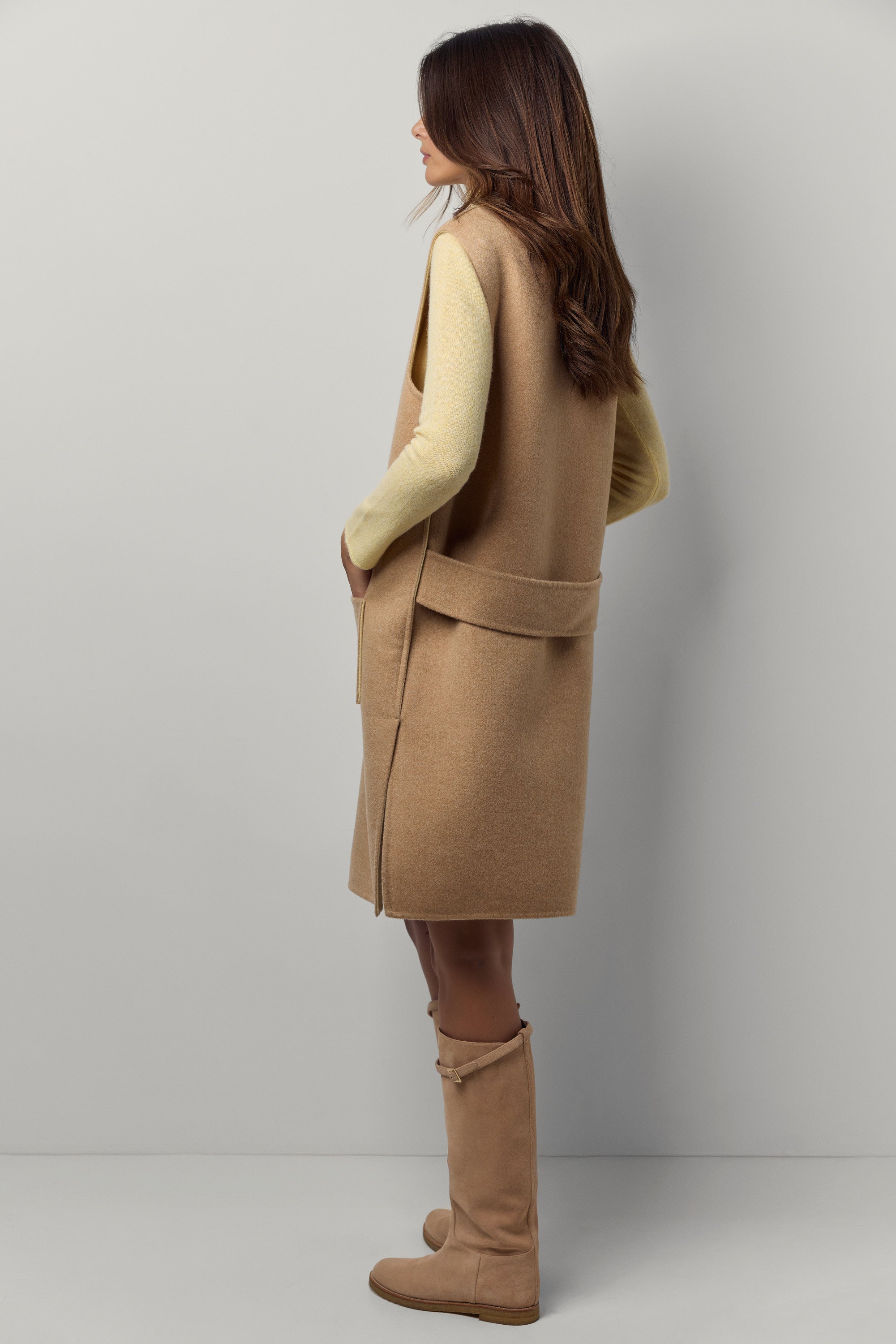 Double cashmere dress