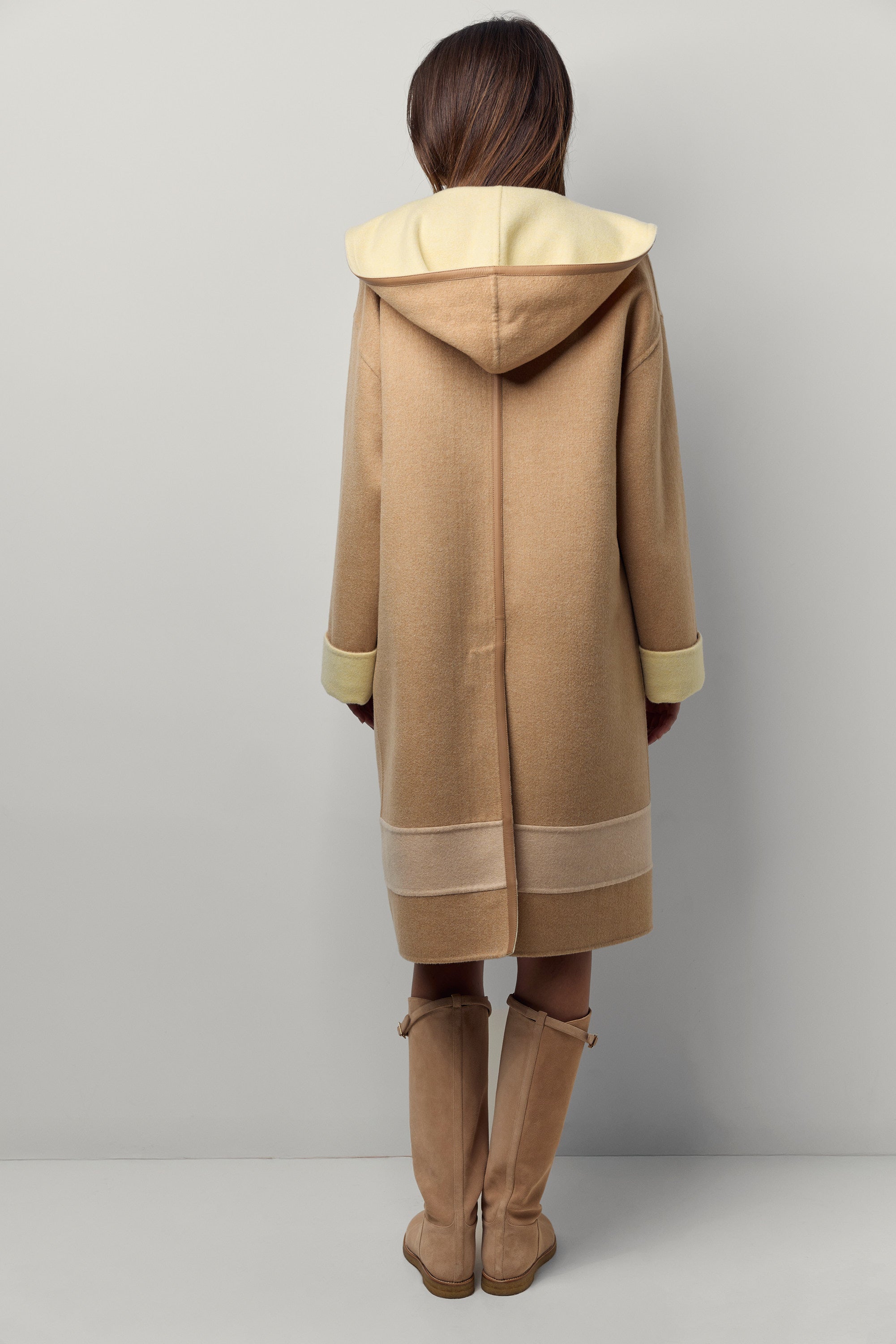 Double-faced cashmere duffle coat