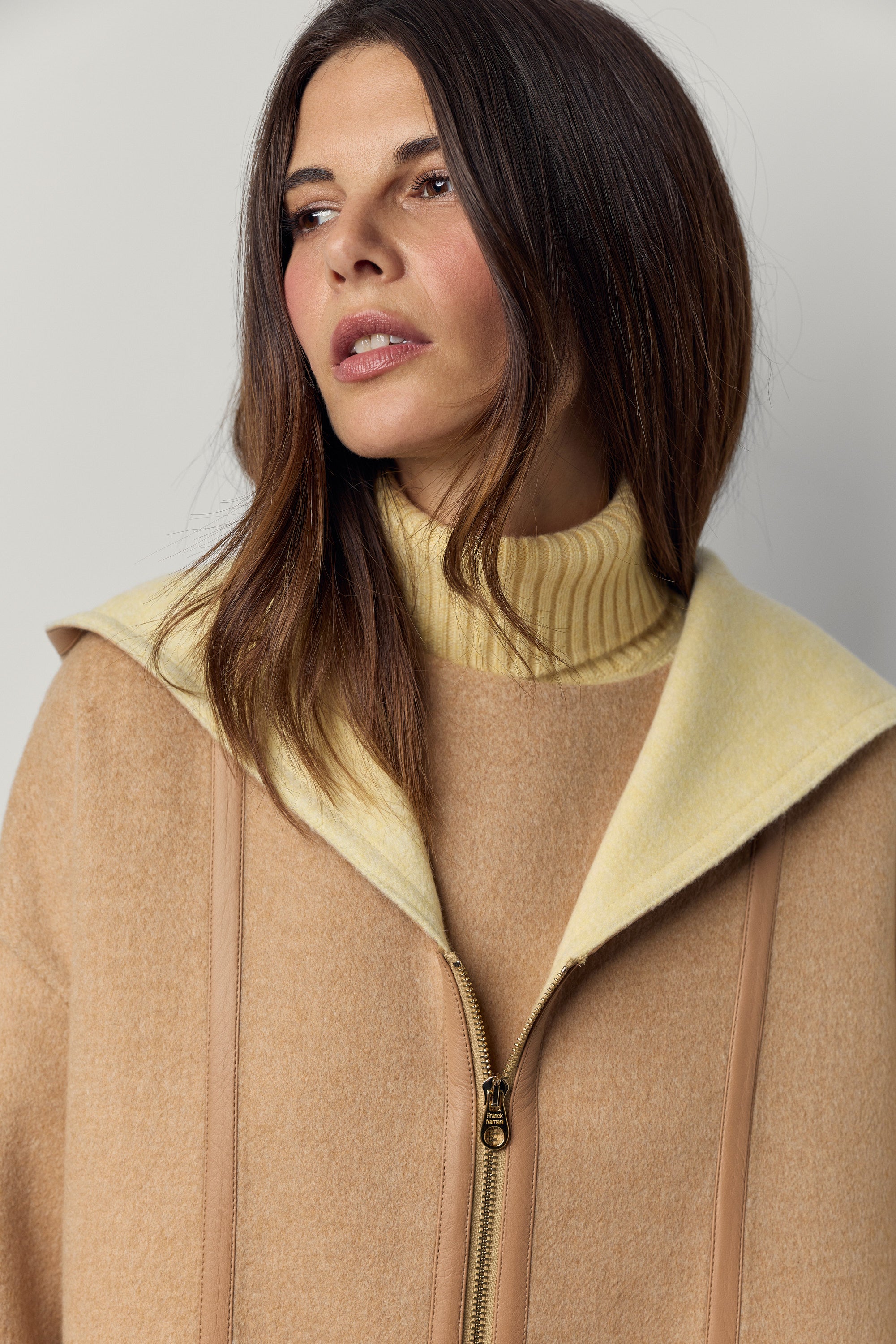 Double-faced cashmere duffle coat