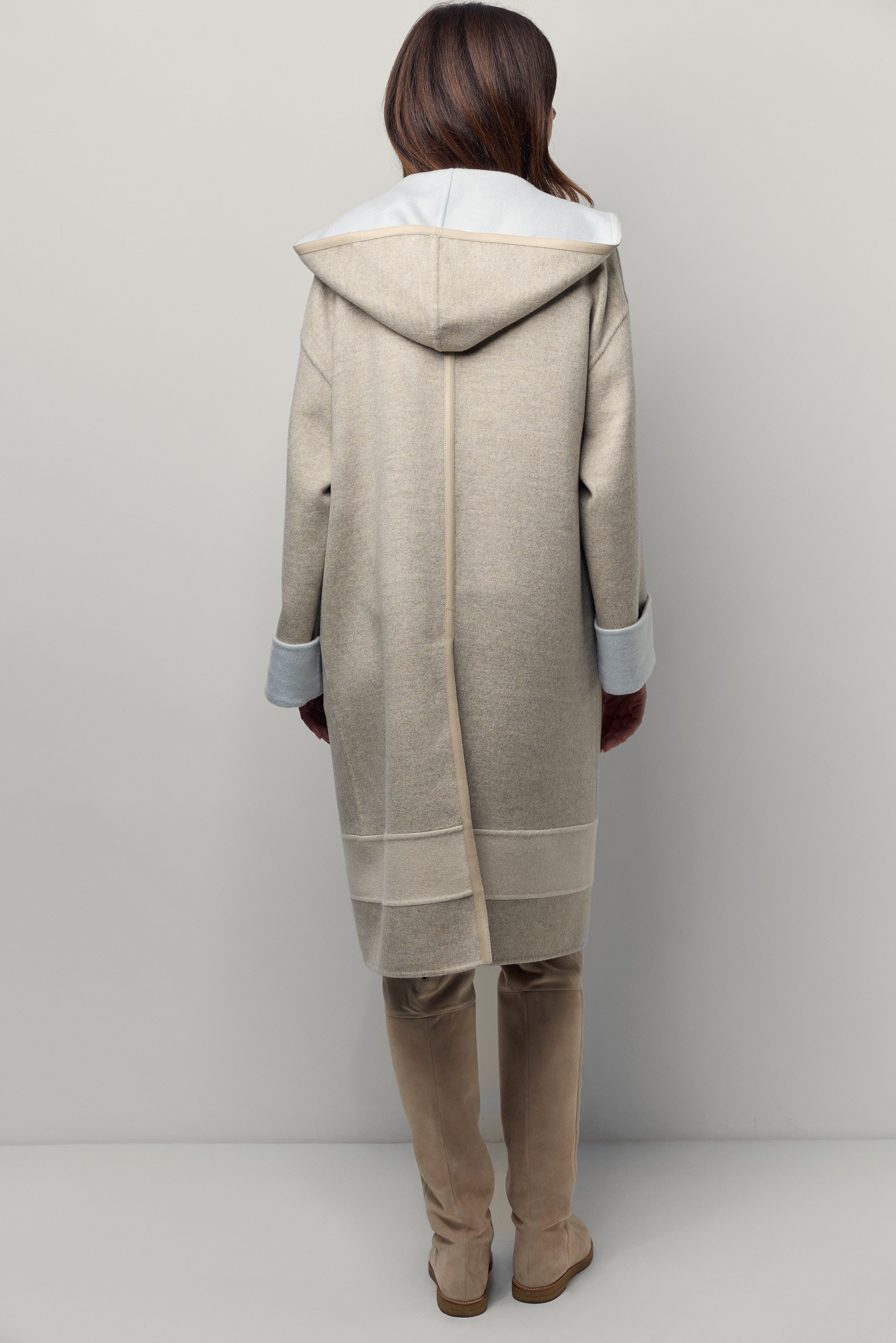 Double-faced cashmere duffle coat