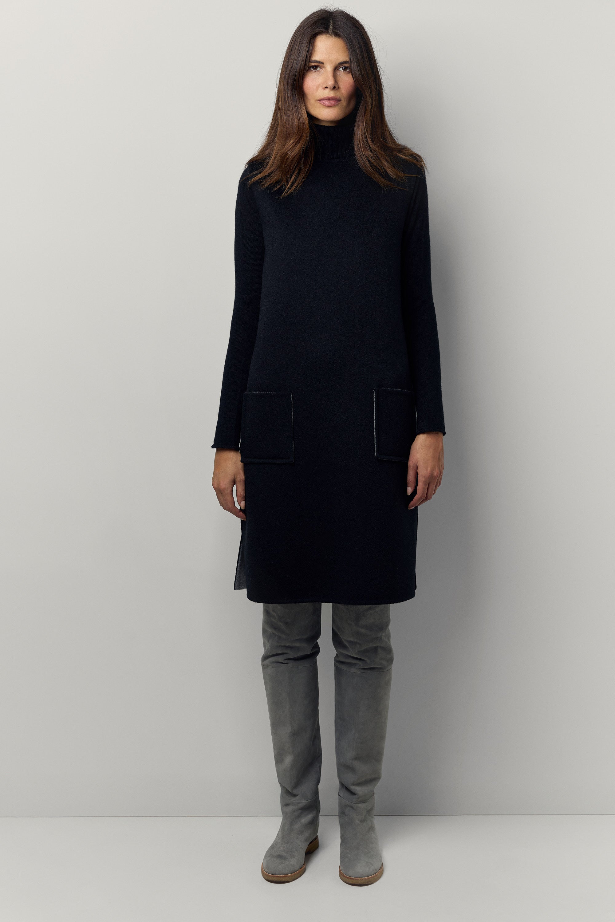 Double cashmere dress