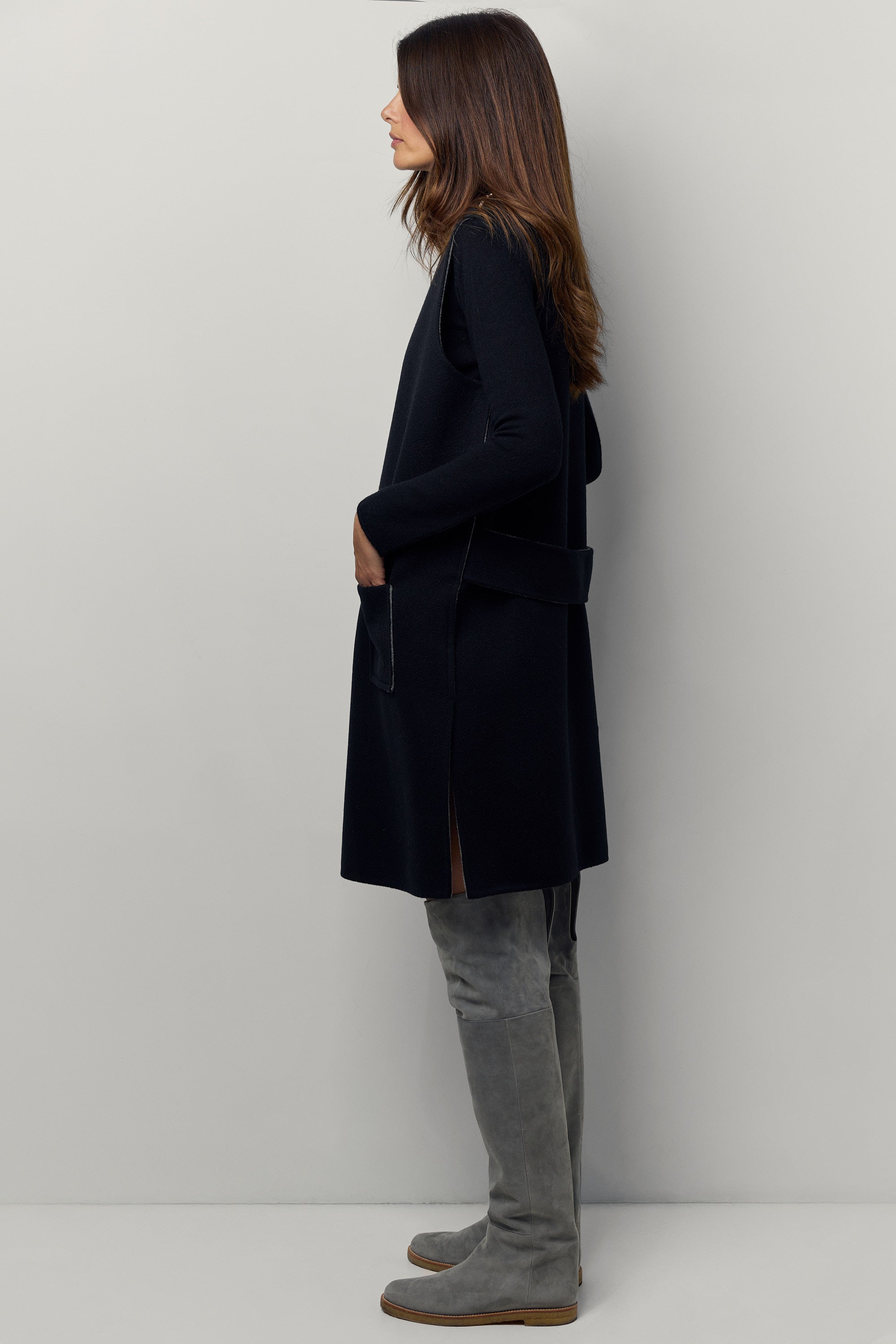 Double cashmere dress