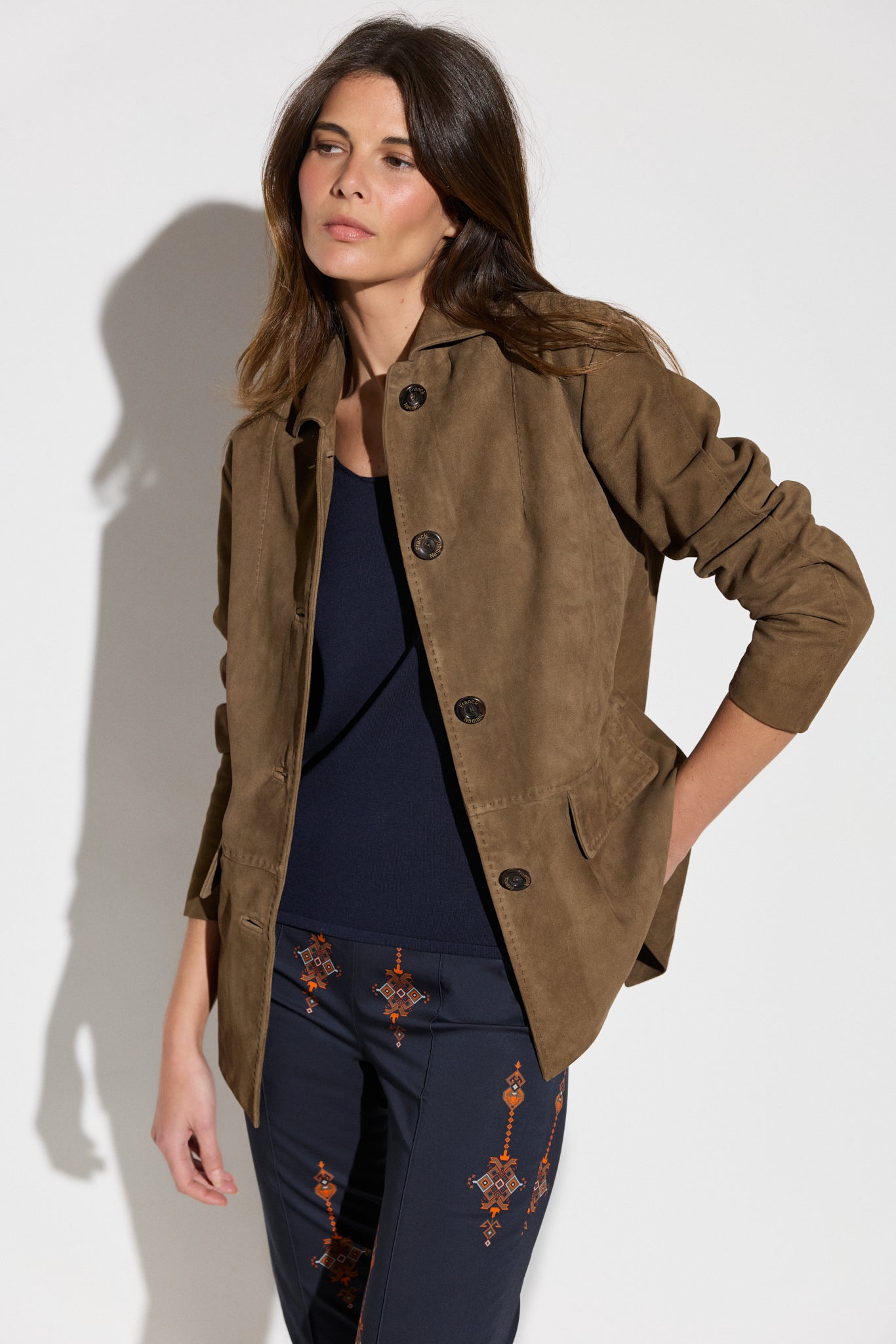 Veste en suède PEINTRE