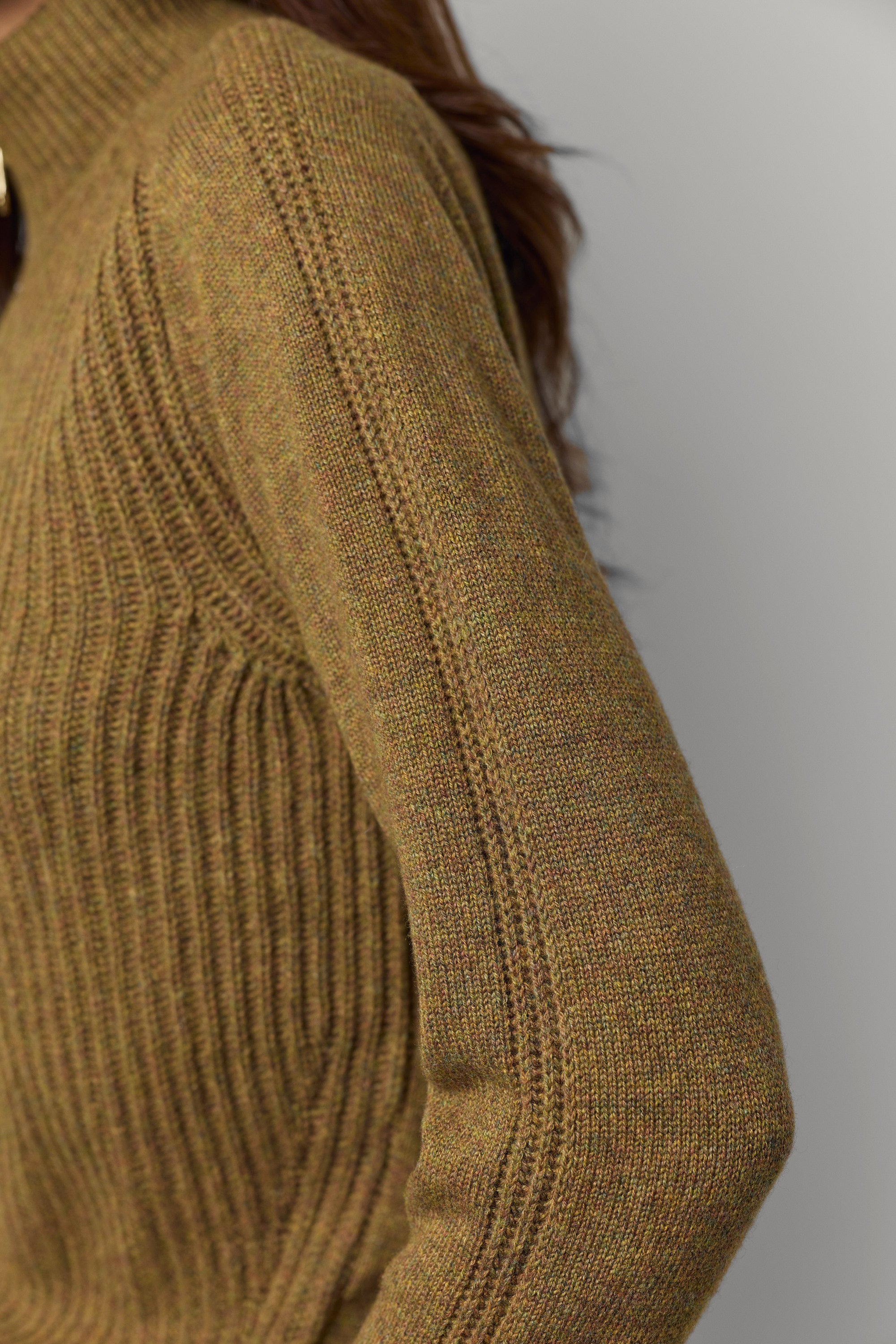 Pull en cachemire à col zippé
