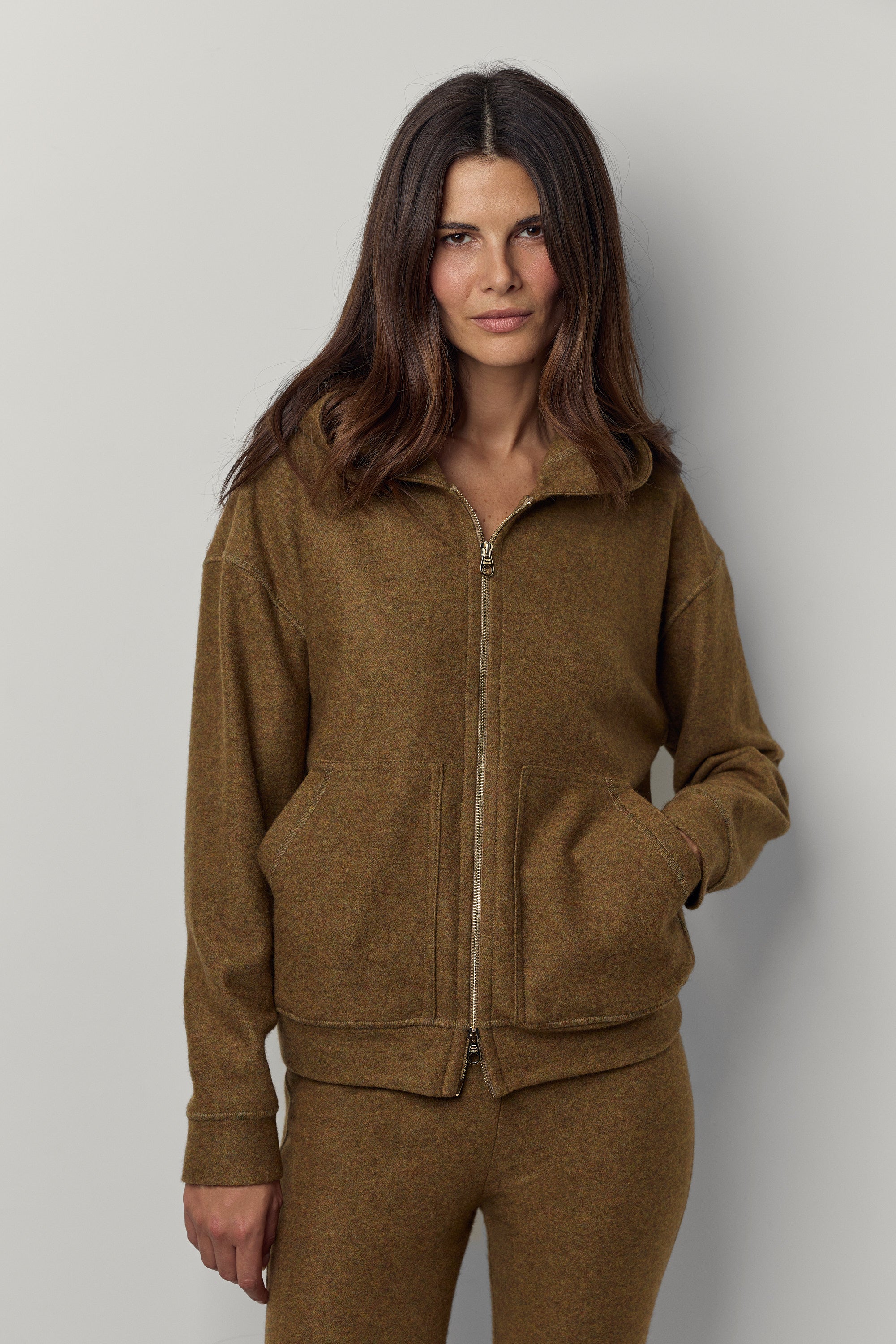Blouson de jogging en cachemire felt