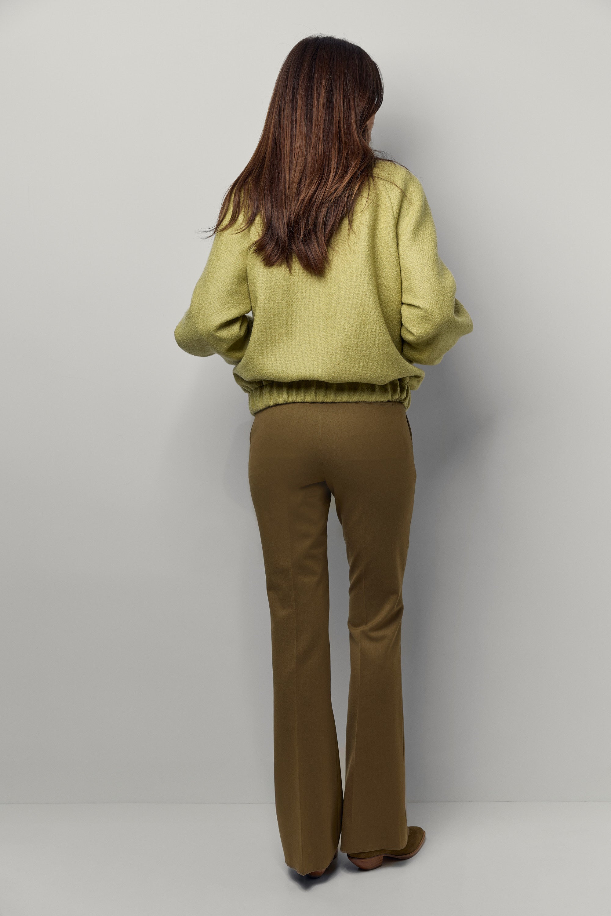 Blouson en cachemire natté
