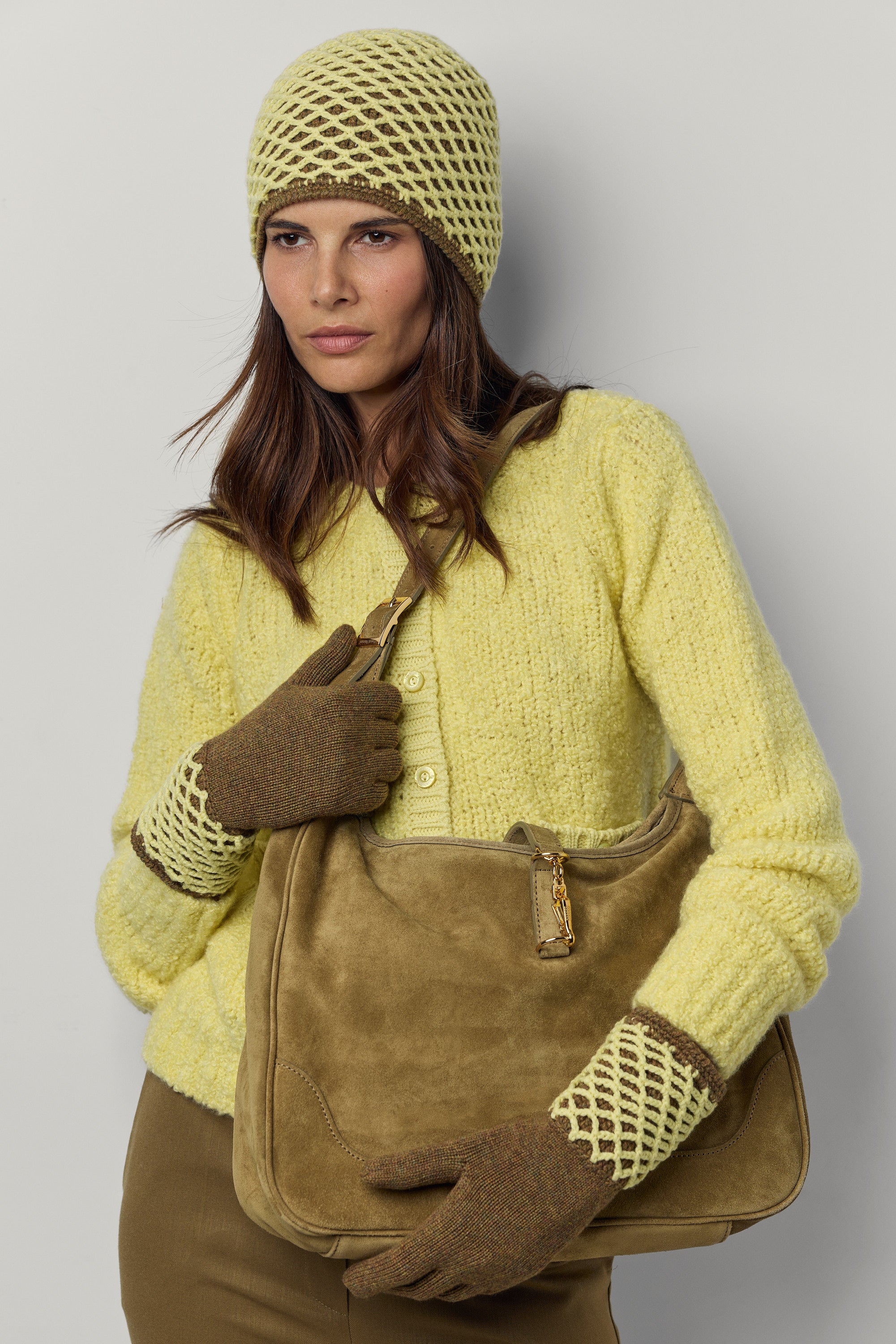 Bonnet Filet en cachemire
