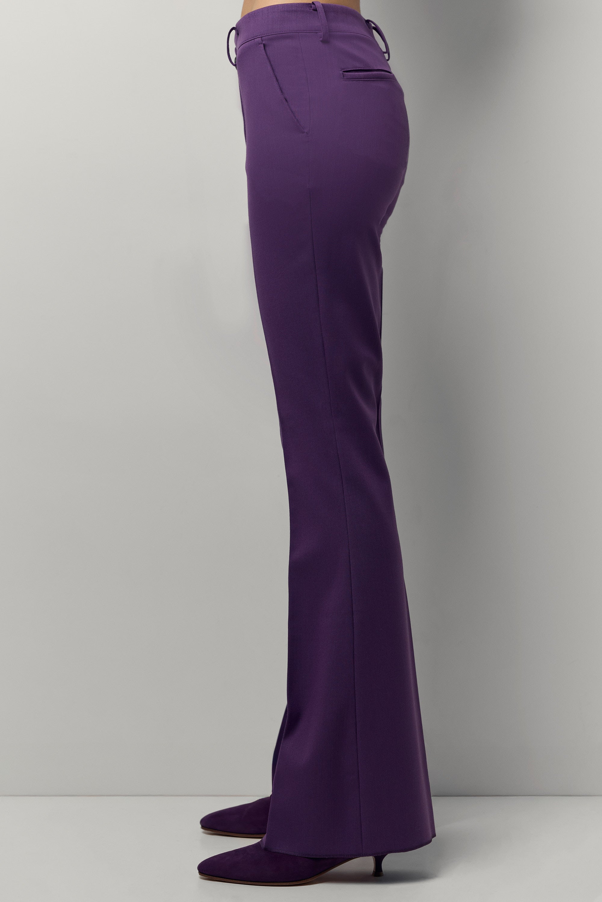 Pantalon Brigitte en laine stretch