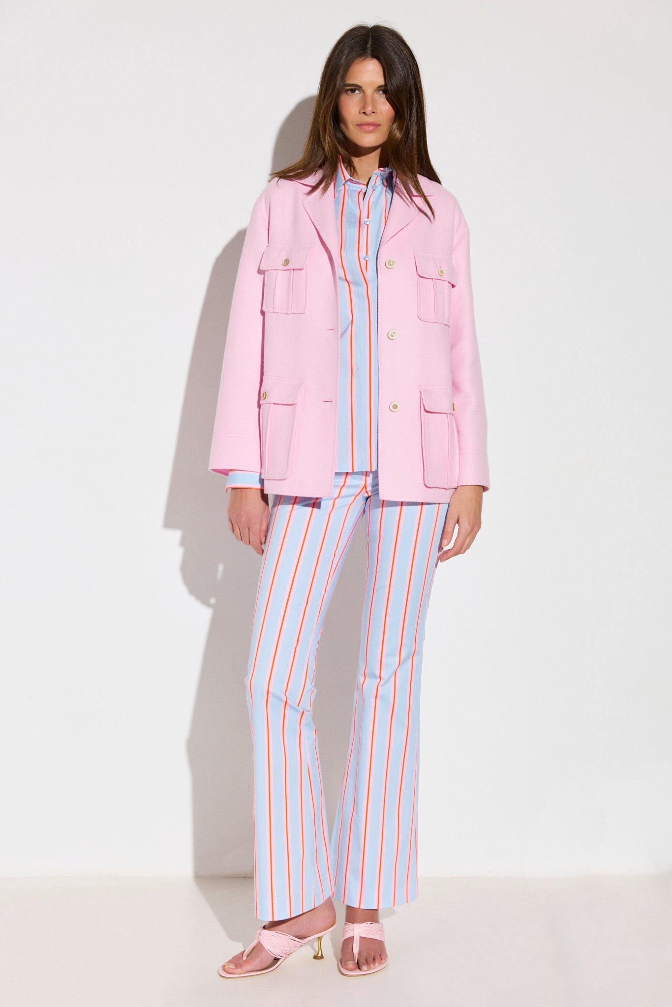 Veste Saharienne en baby cachemire