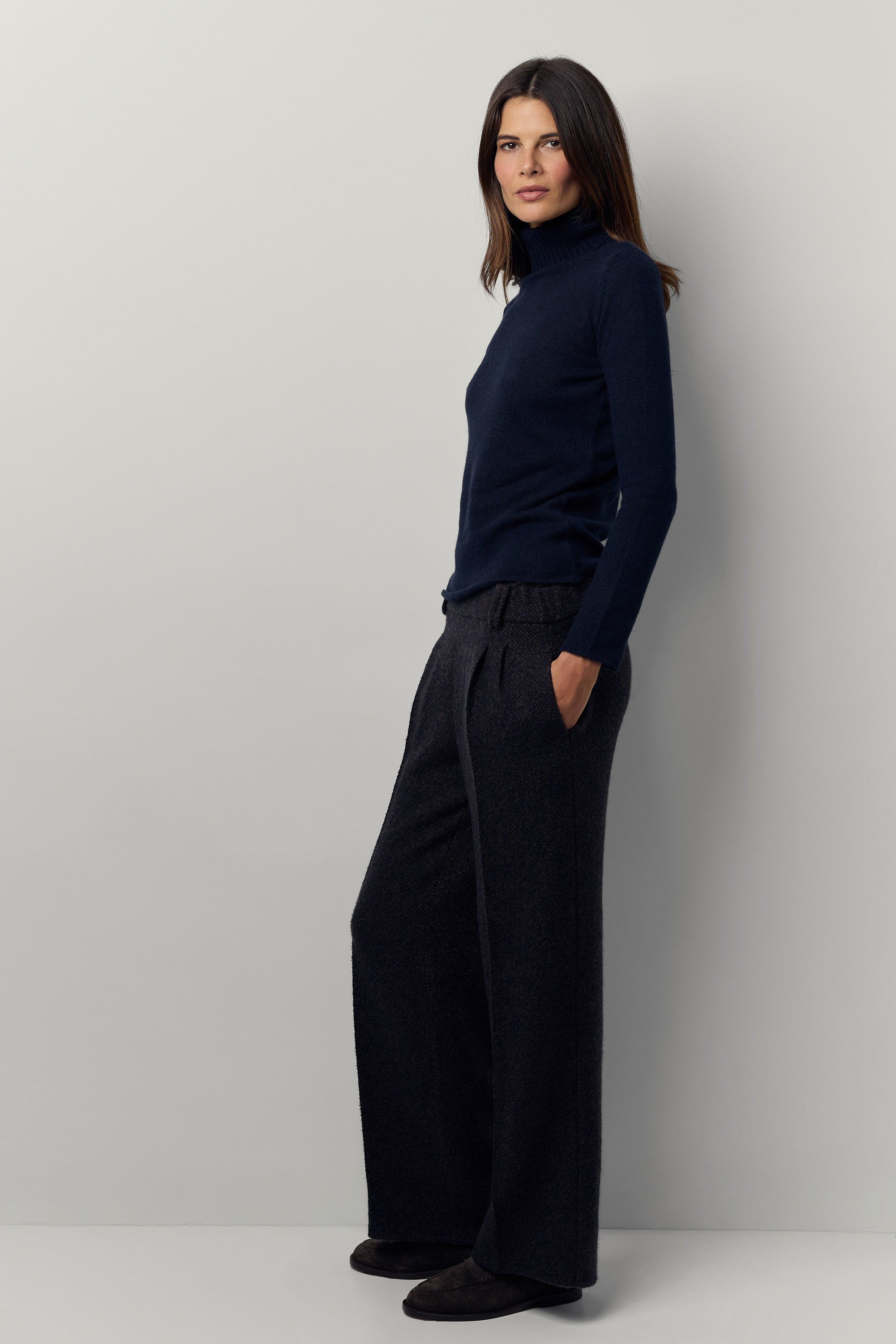 Franck mélange cashmere trousers