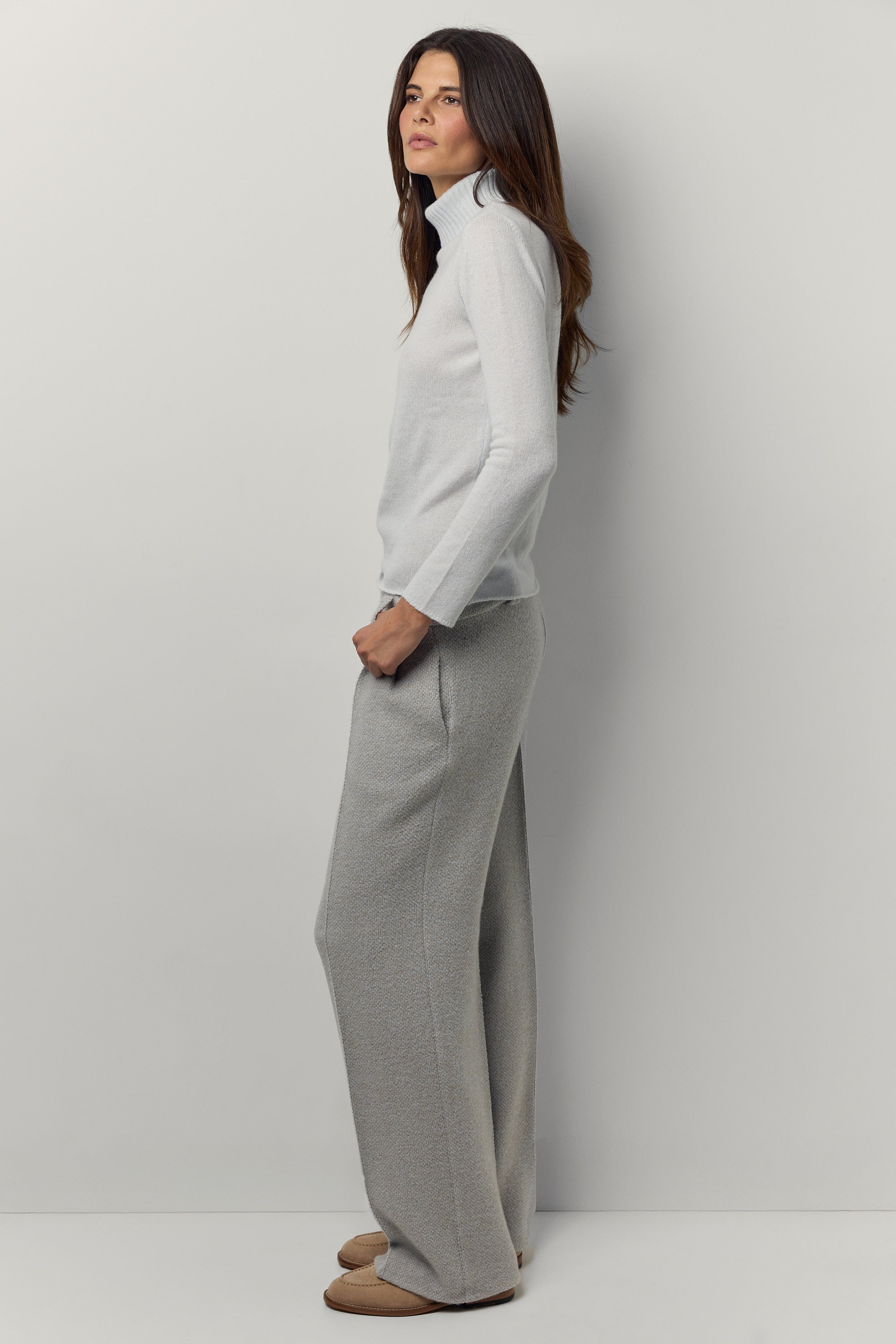 Franck mélange cashmere trousers