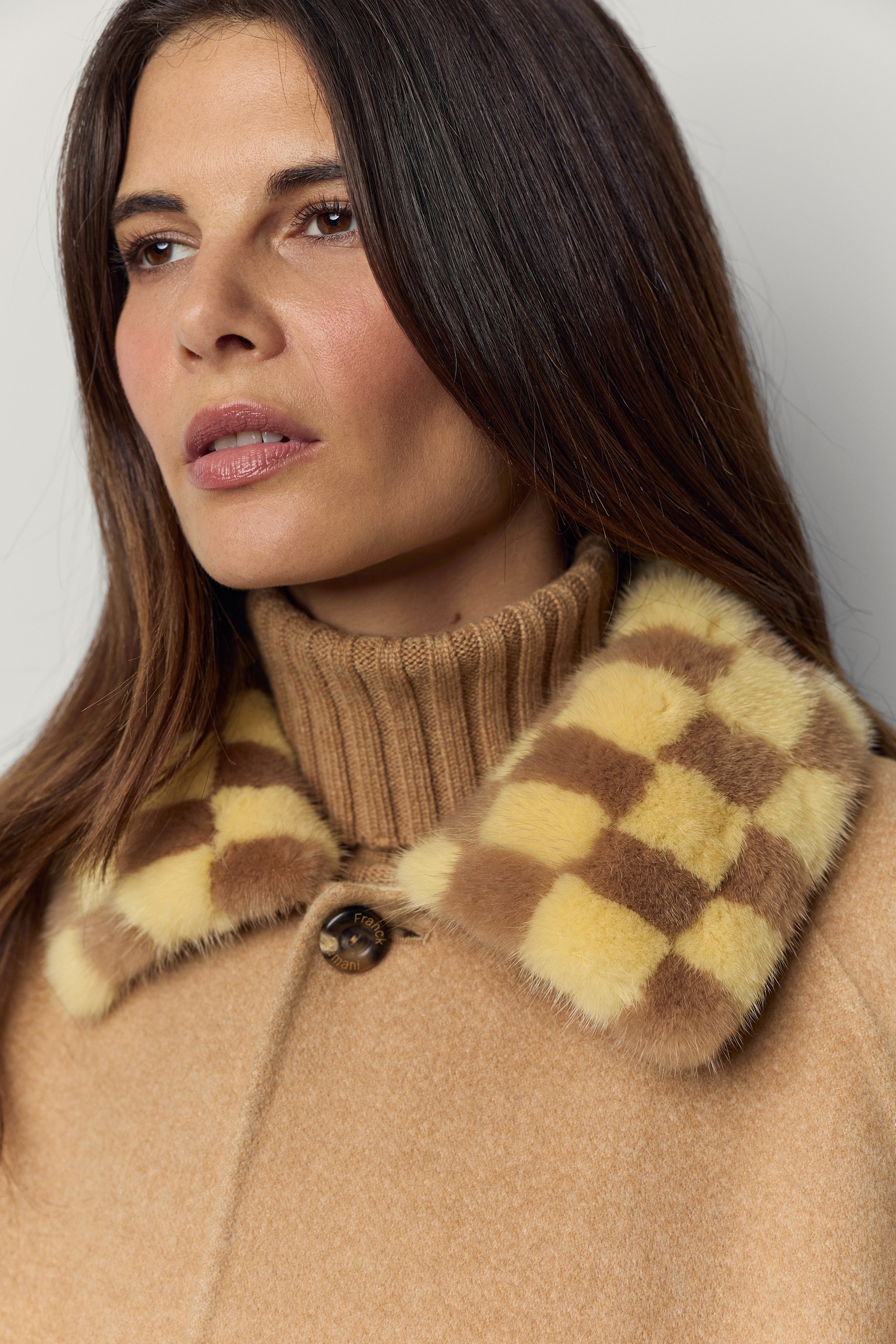 Gio cashmere and mink coat