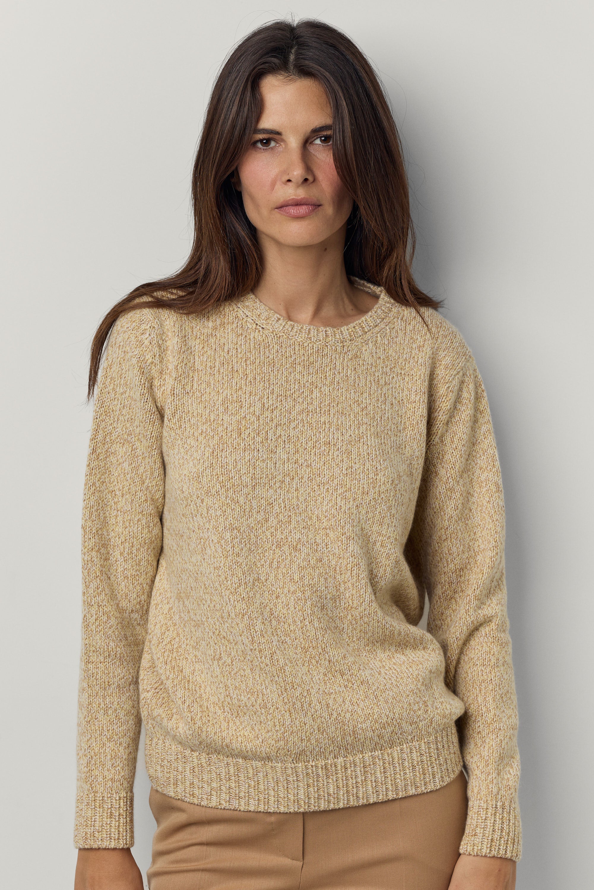 Mottled cashmere jumper
