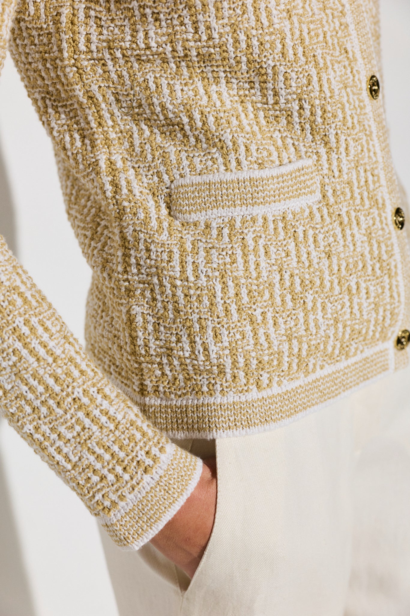 Cardigan en jacquard de coton NILO