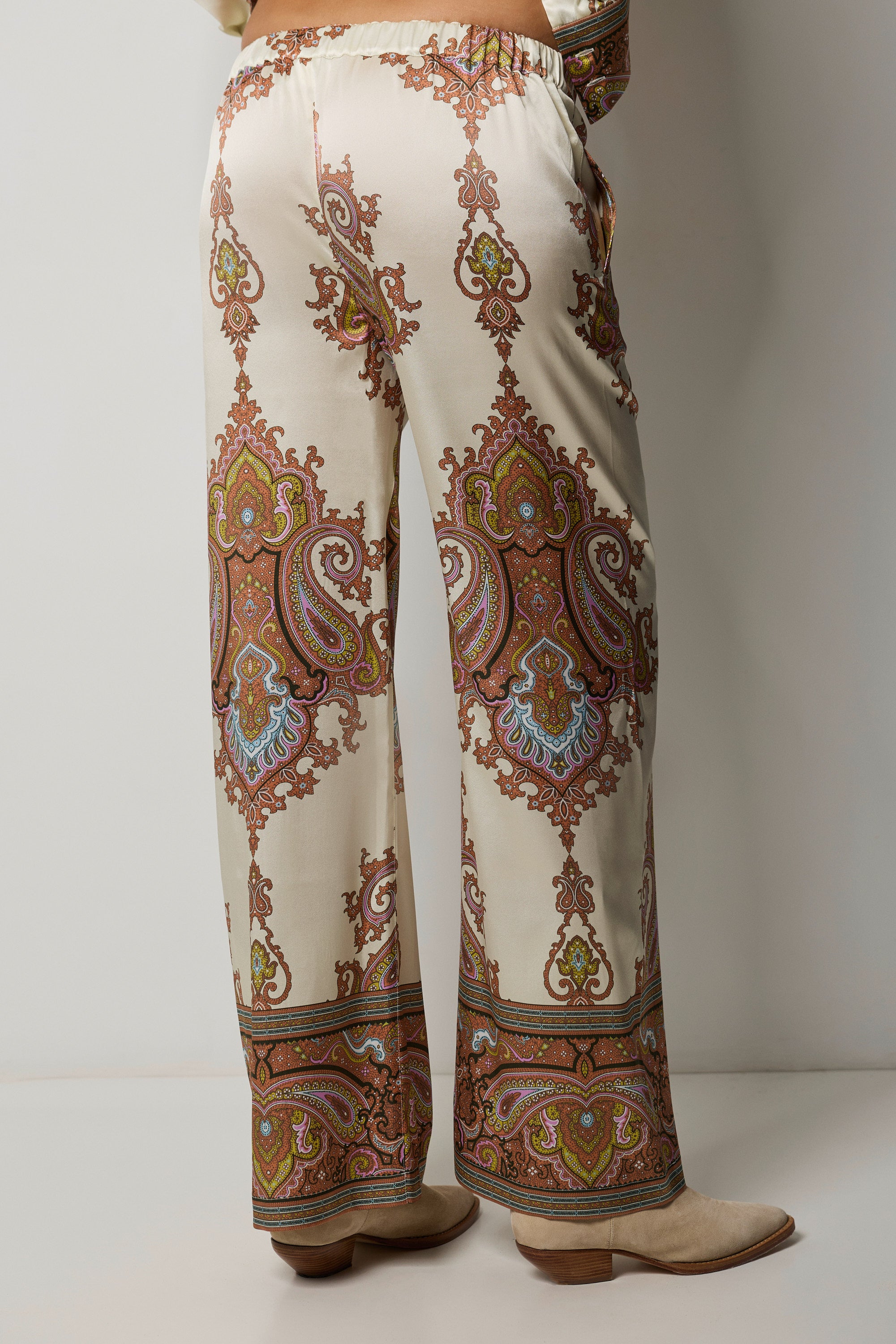Pantalon en soie STAMPATA