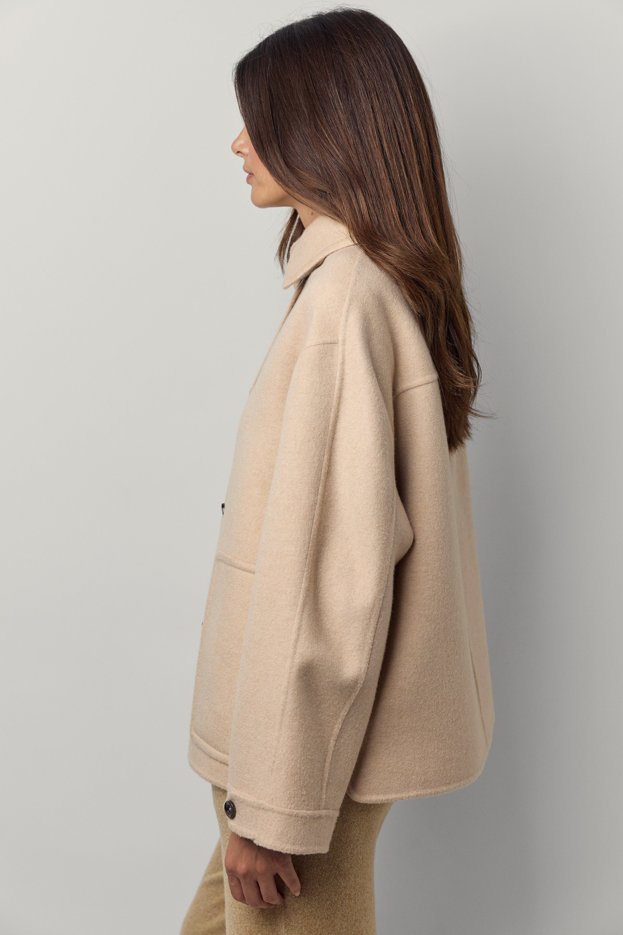 Veste en cachemire double Poup