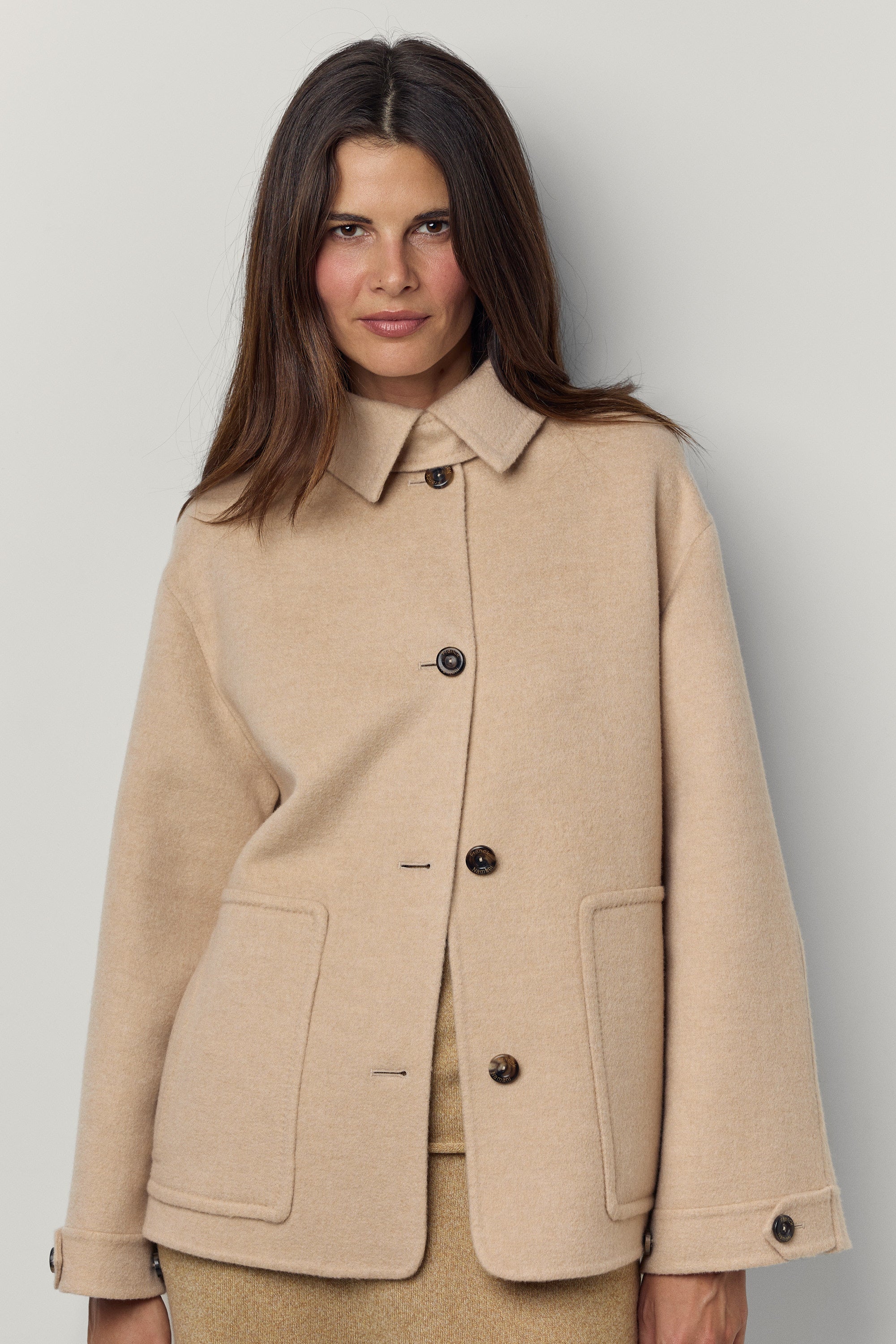 Veste en cachemire double Poup