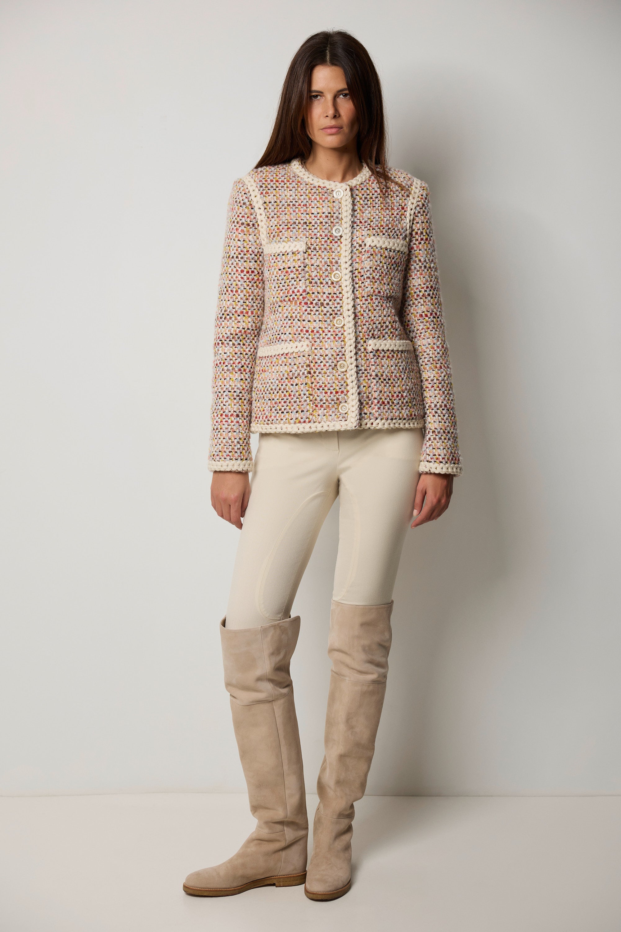 Veste en cachemire et soie DEAUVILLE