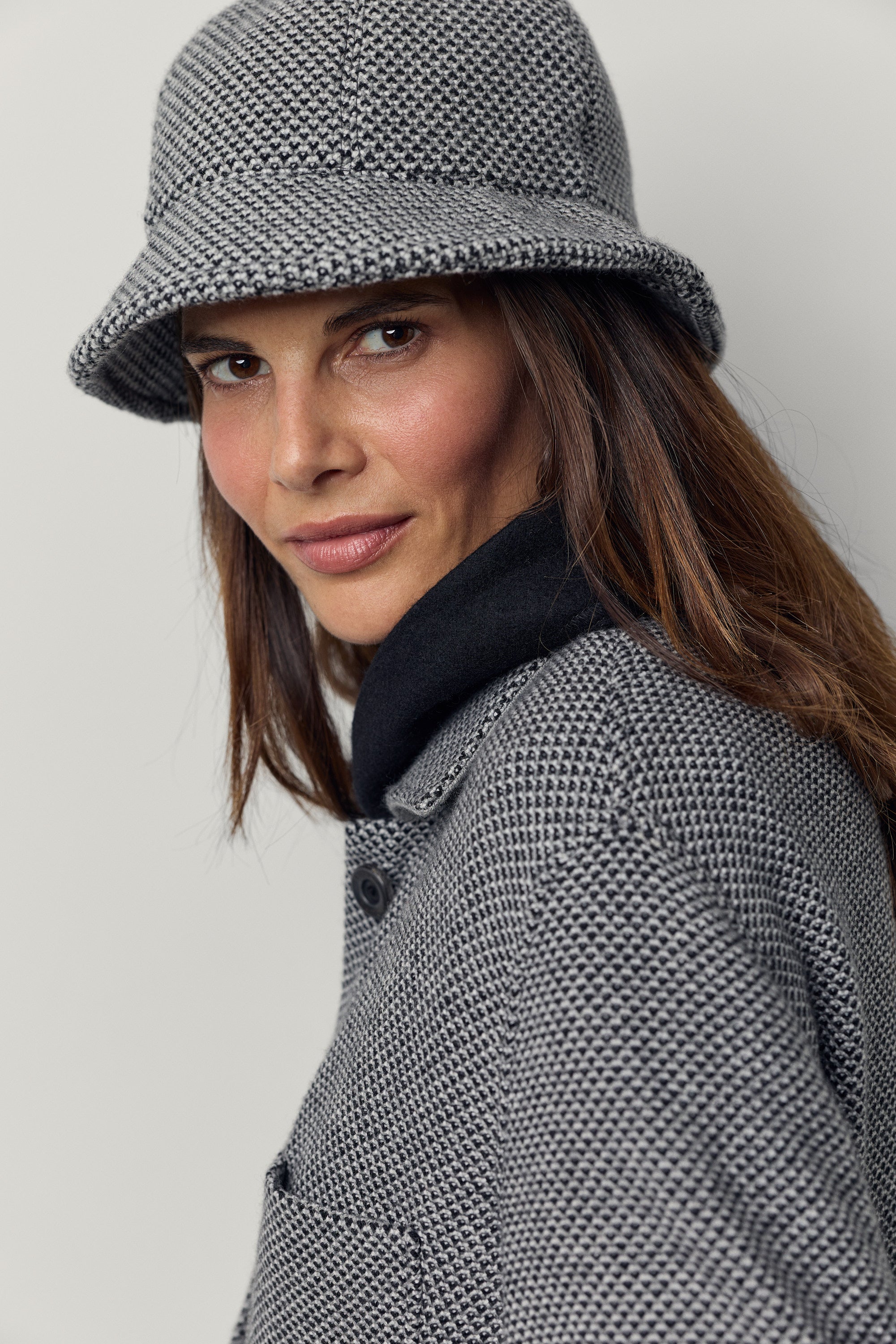 Chapeau Cloche à point bicolore