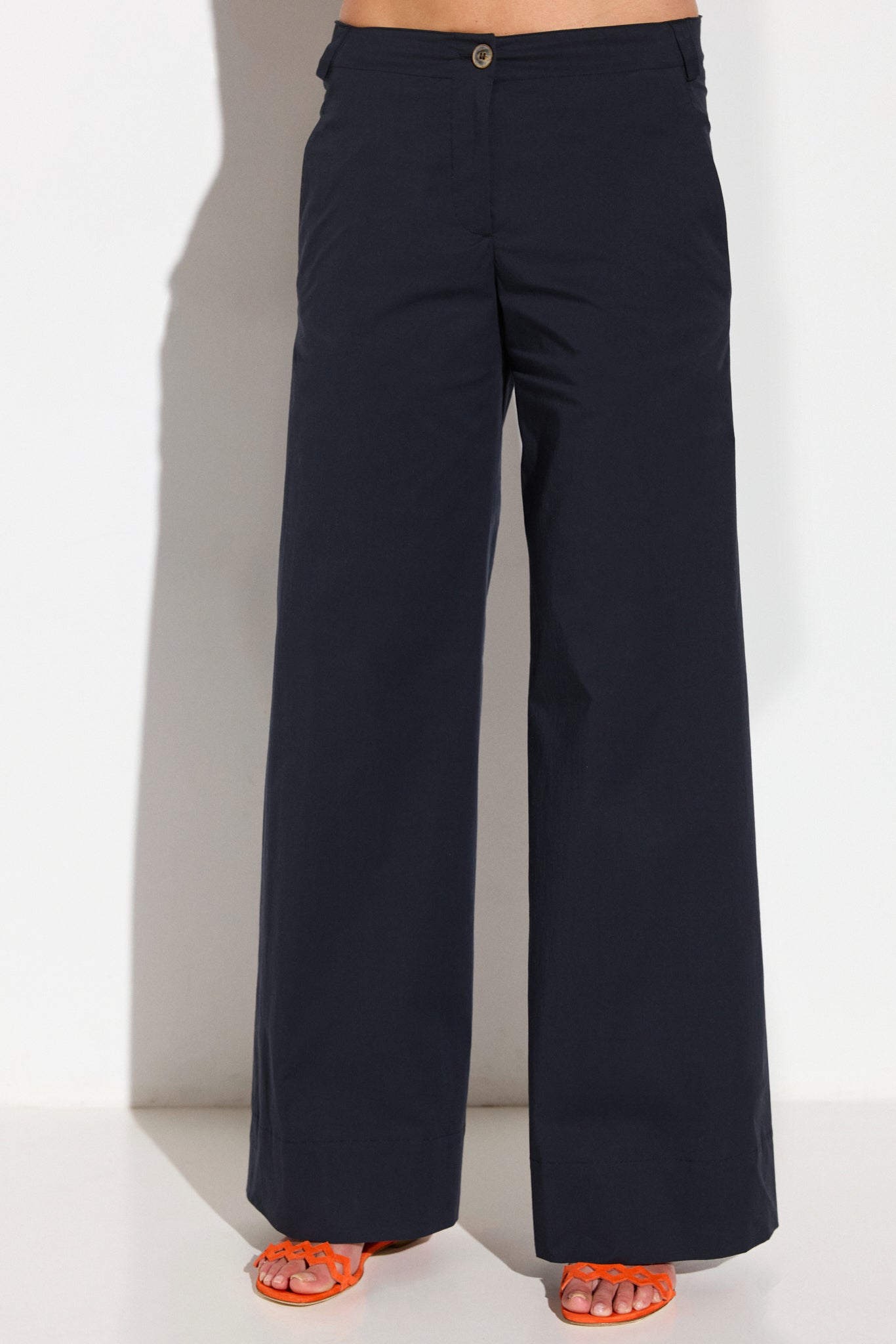 Pantalon large en coton stretch  MARICA