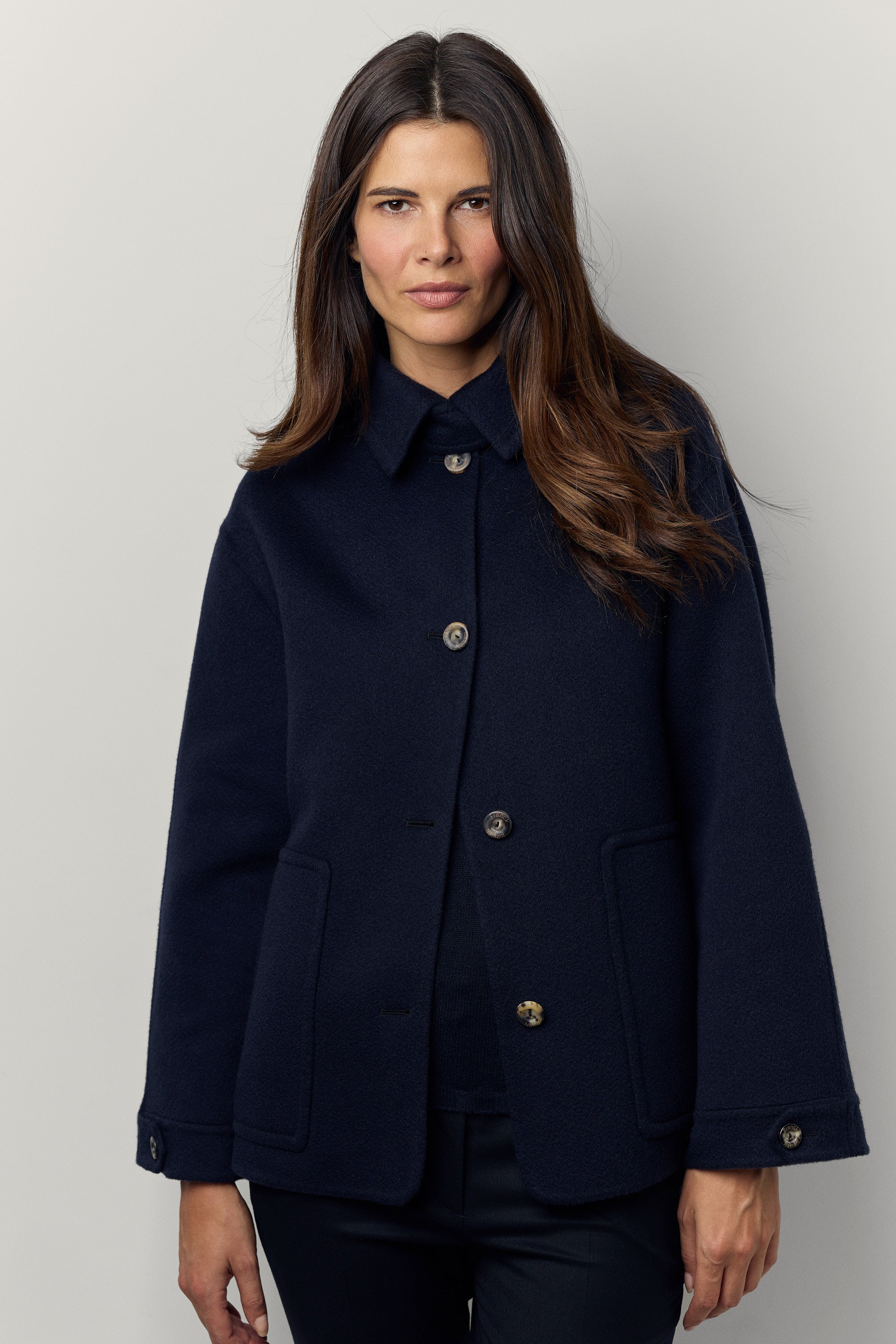 Veste en cachemire double Poup