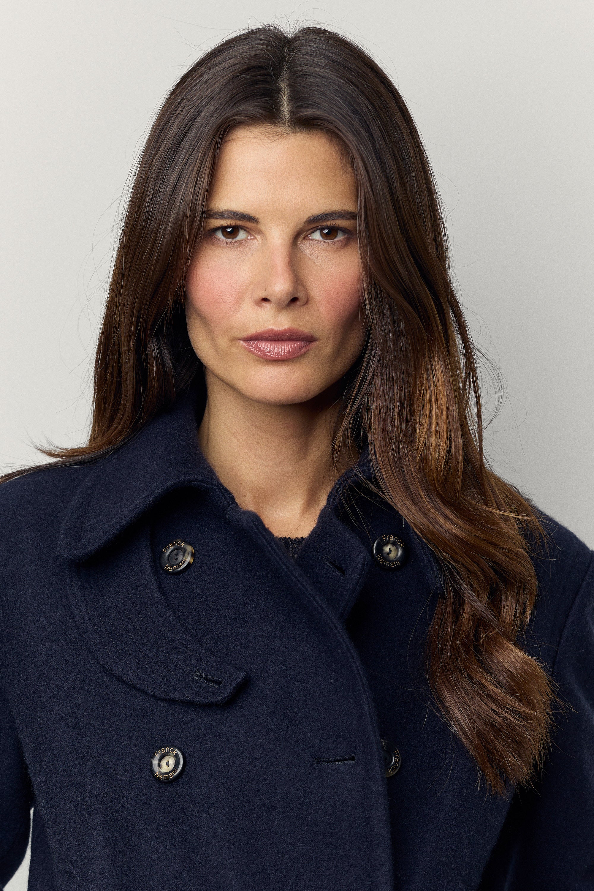 Cashmere felt pea coat