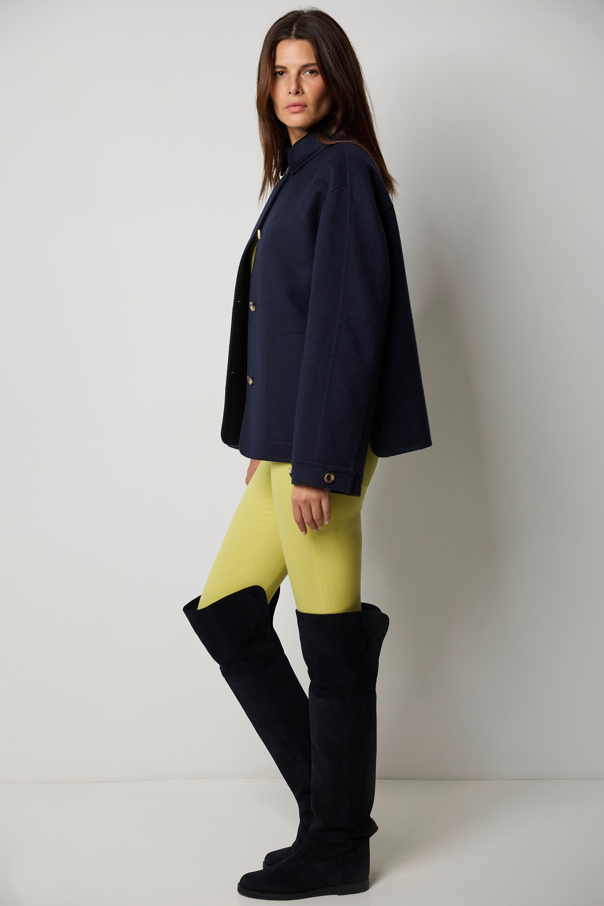 Veste chemise en cachemire double CAPRI