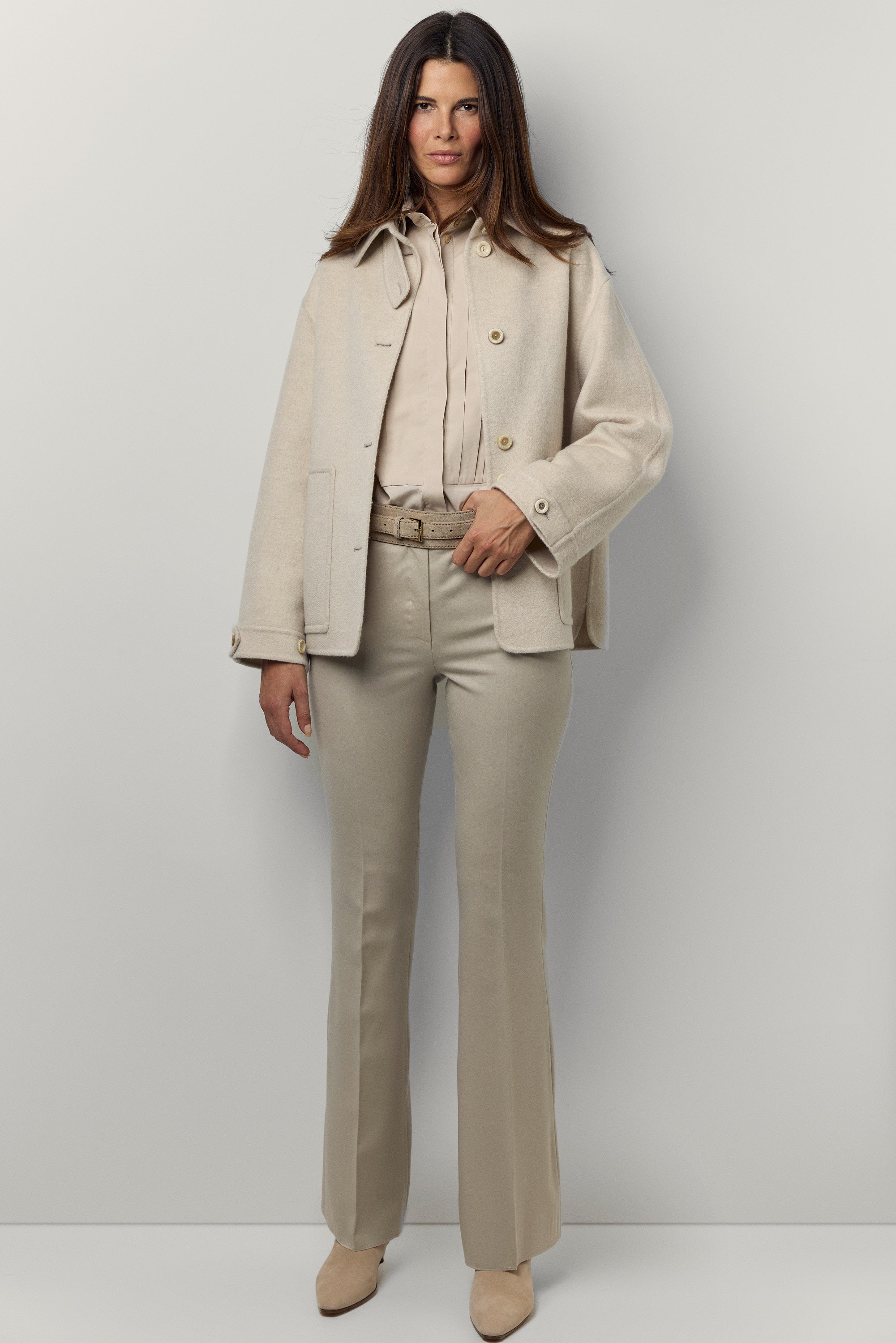 Veste en cachemire double Poup
