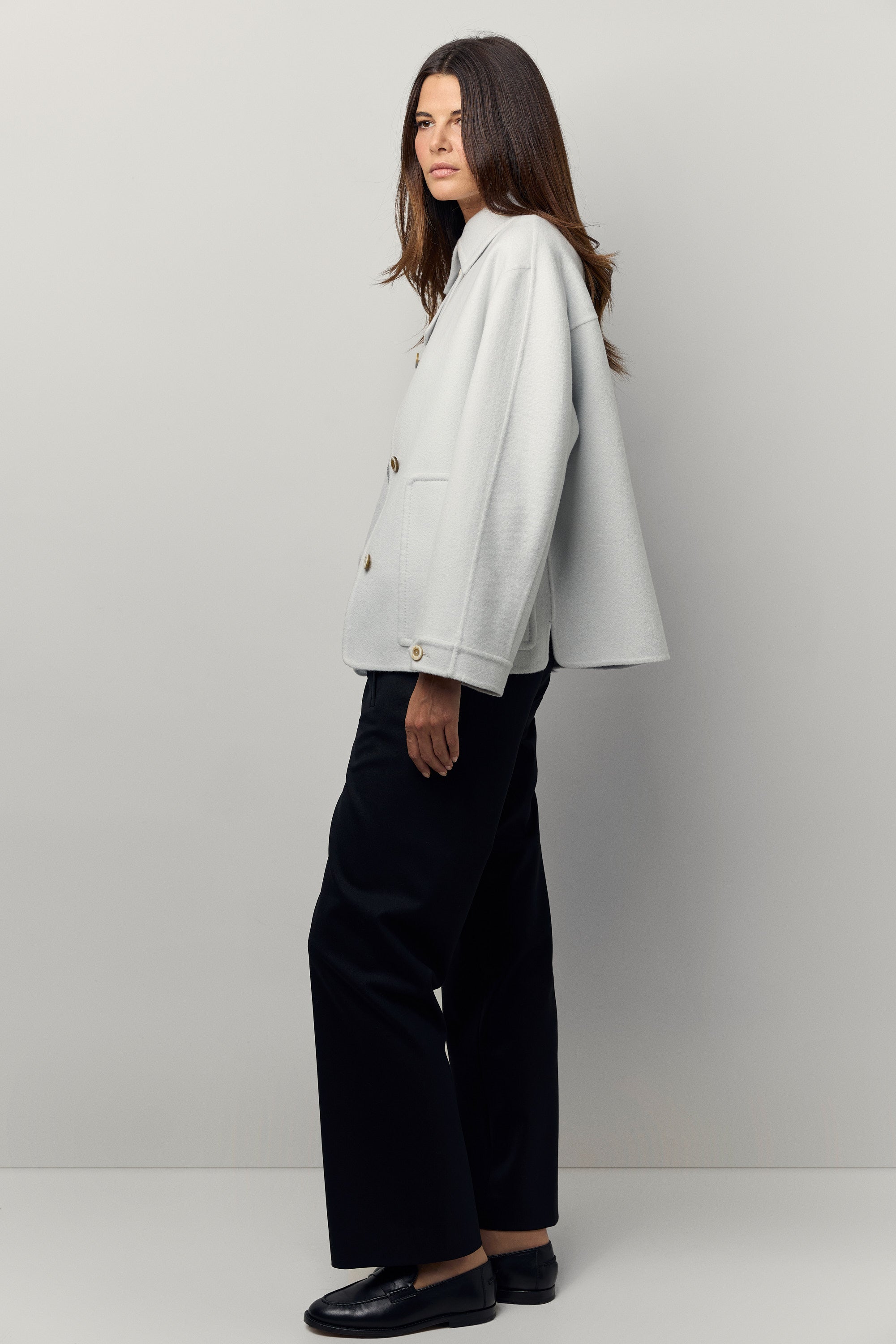 Veste en cachemire double Poup