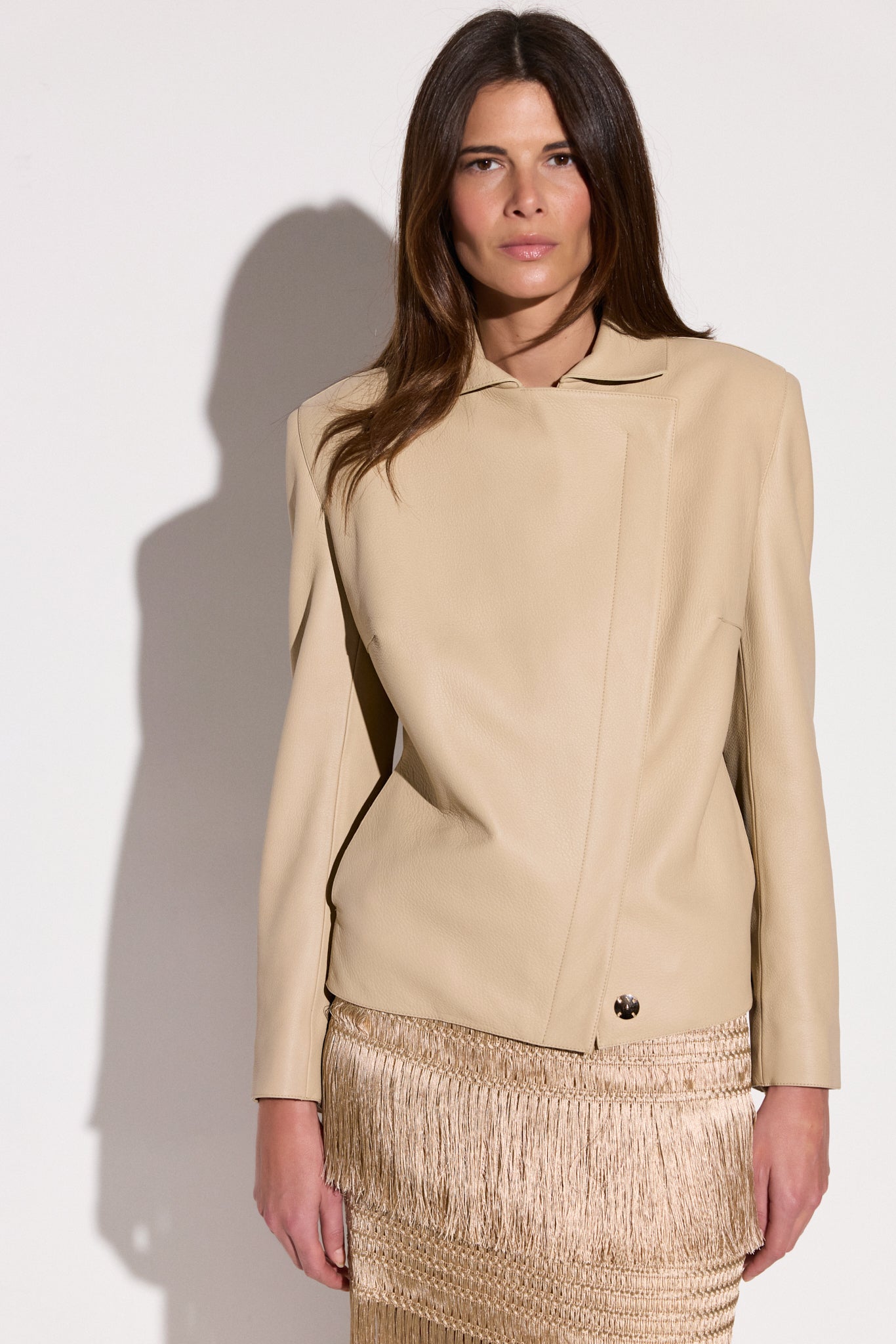 Veste en cuir de cerf